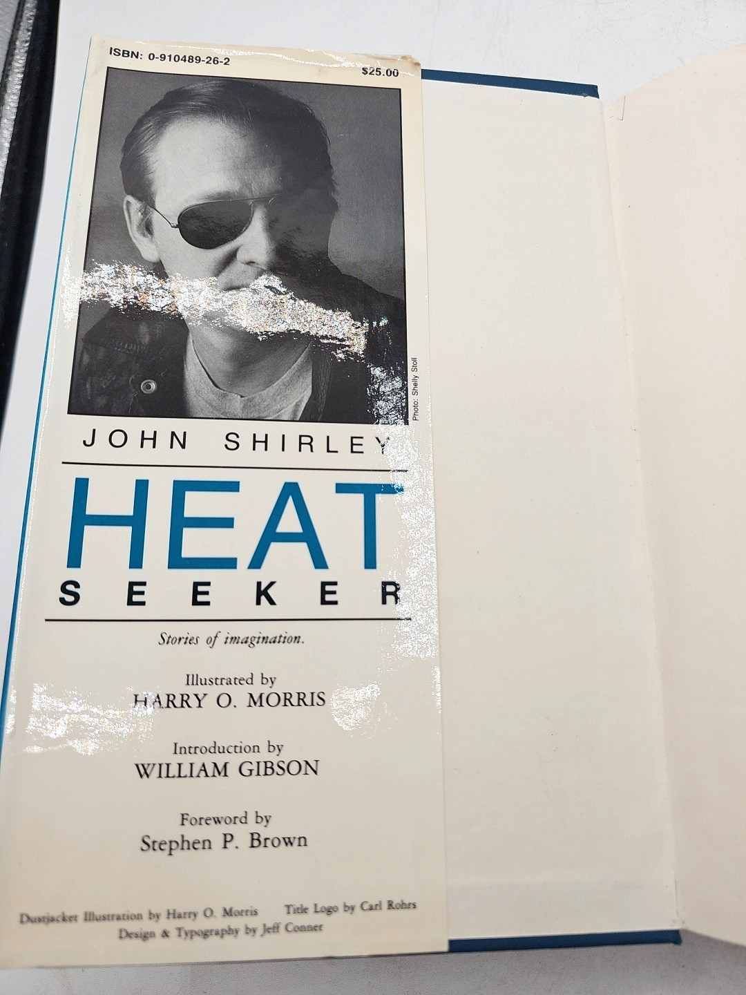 Heatseeker John Shirley 1989 1st Edition HC Scream Press Morris Illustrated