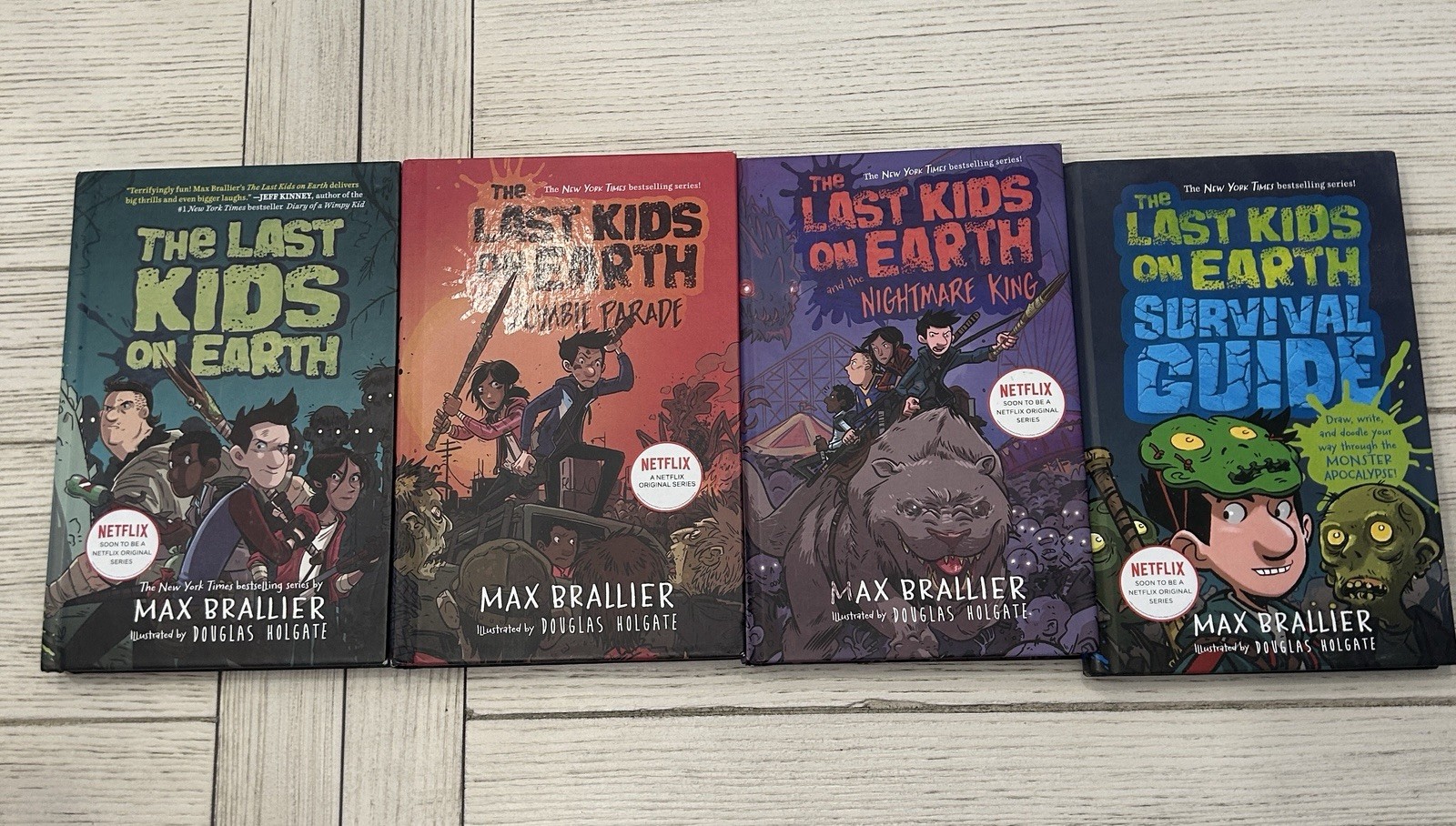 The Last Kids on Earth Series by Max Brallier 4 Hardcover Books Ages 9-12