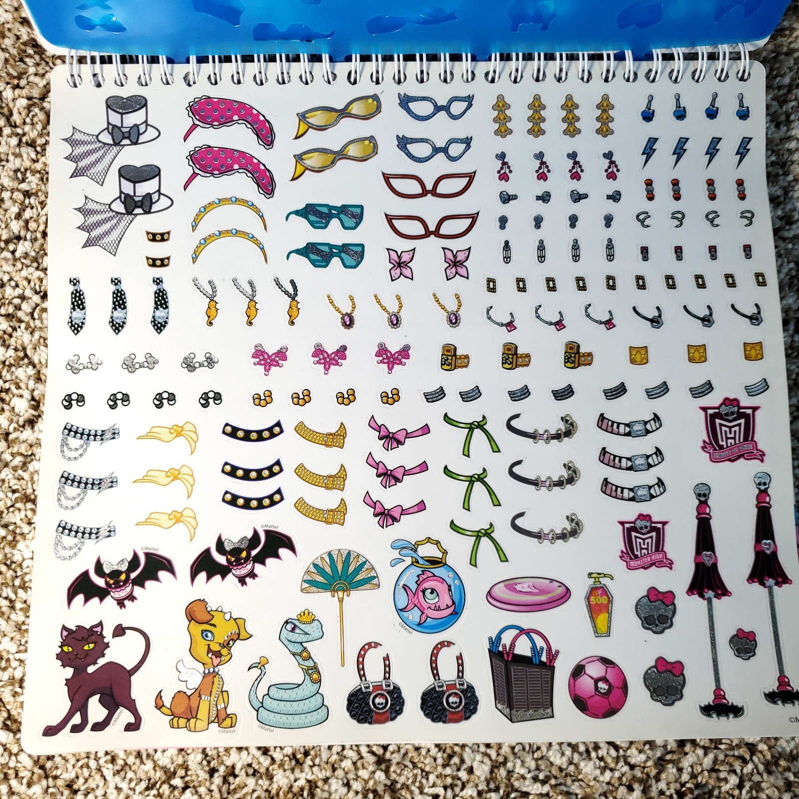 Monster High Monster Fashion Sketch Portfolio 34 Sketch Sheets Sticker Stencils