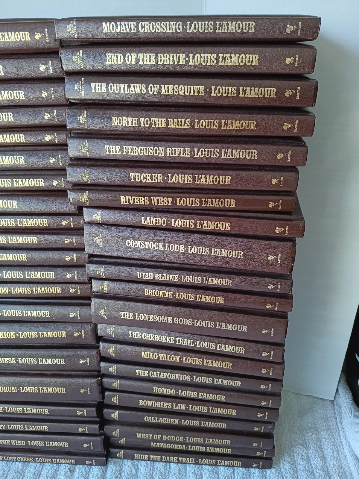 Louis L’Amour Collection – Set of 63 Volumes – Leatherette Hardcover Books