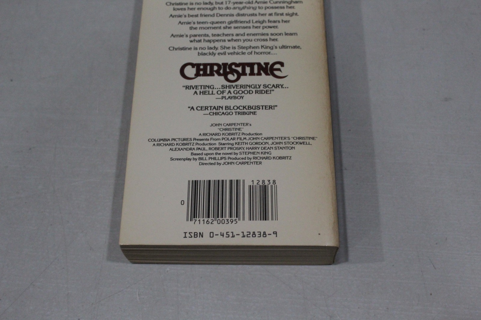Christine by Stephen King Vintage Paperback Book First Signet 1983 Edition Clean