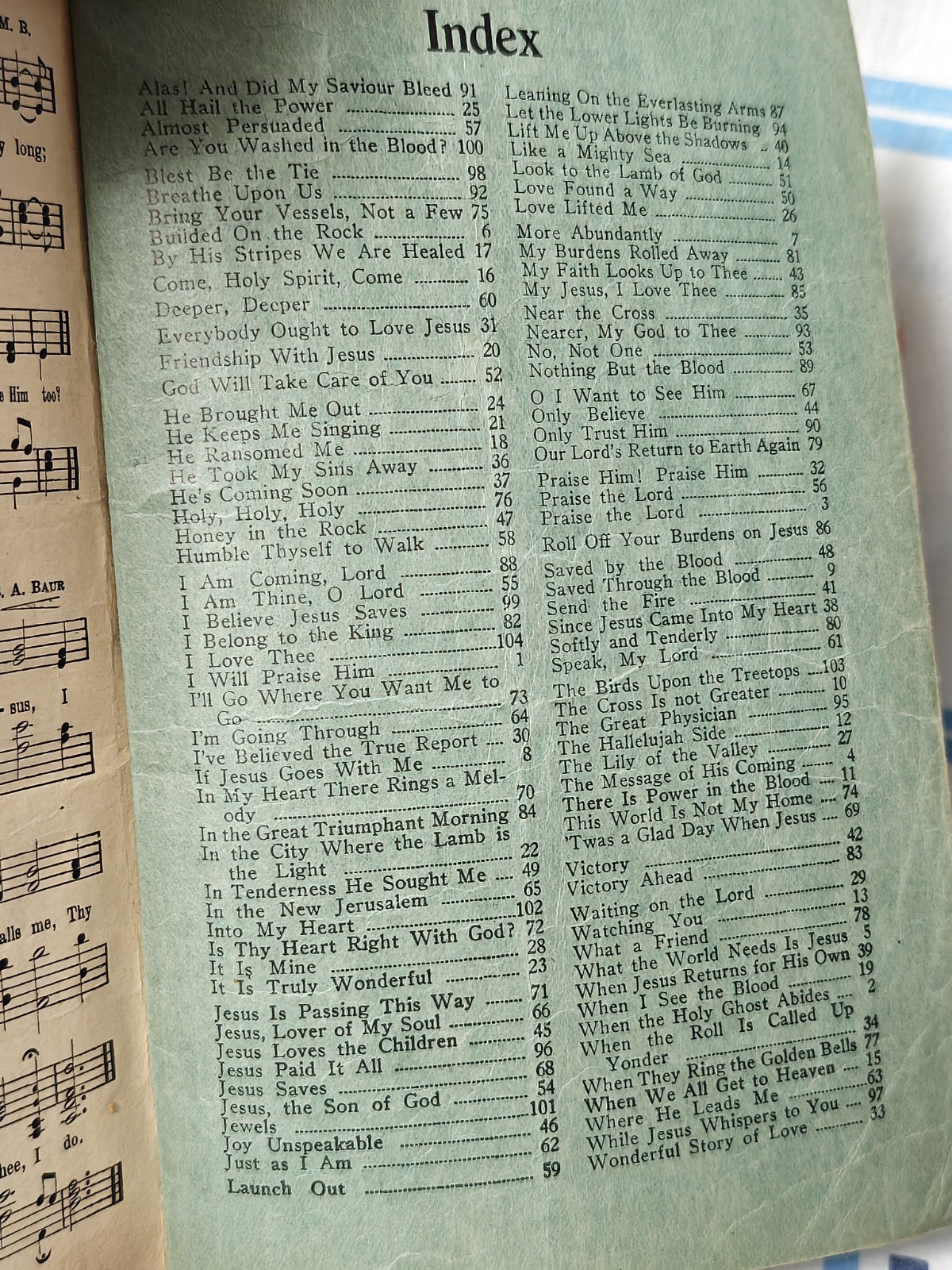 1931 Evangel Songs PB Hymnal by Gospel Publishing House Vintage Paperback