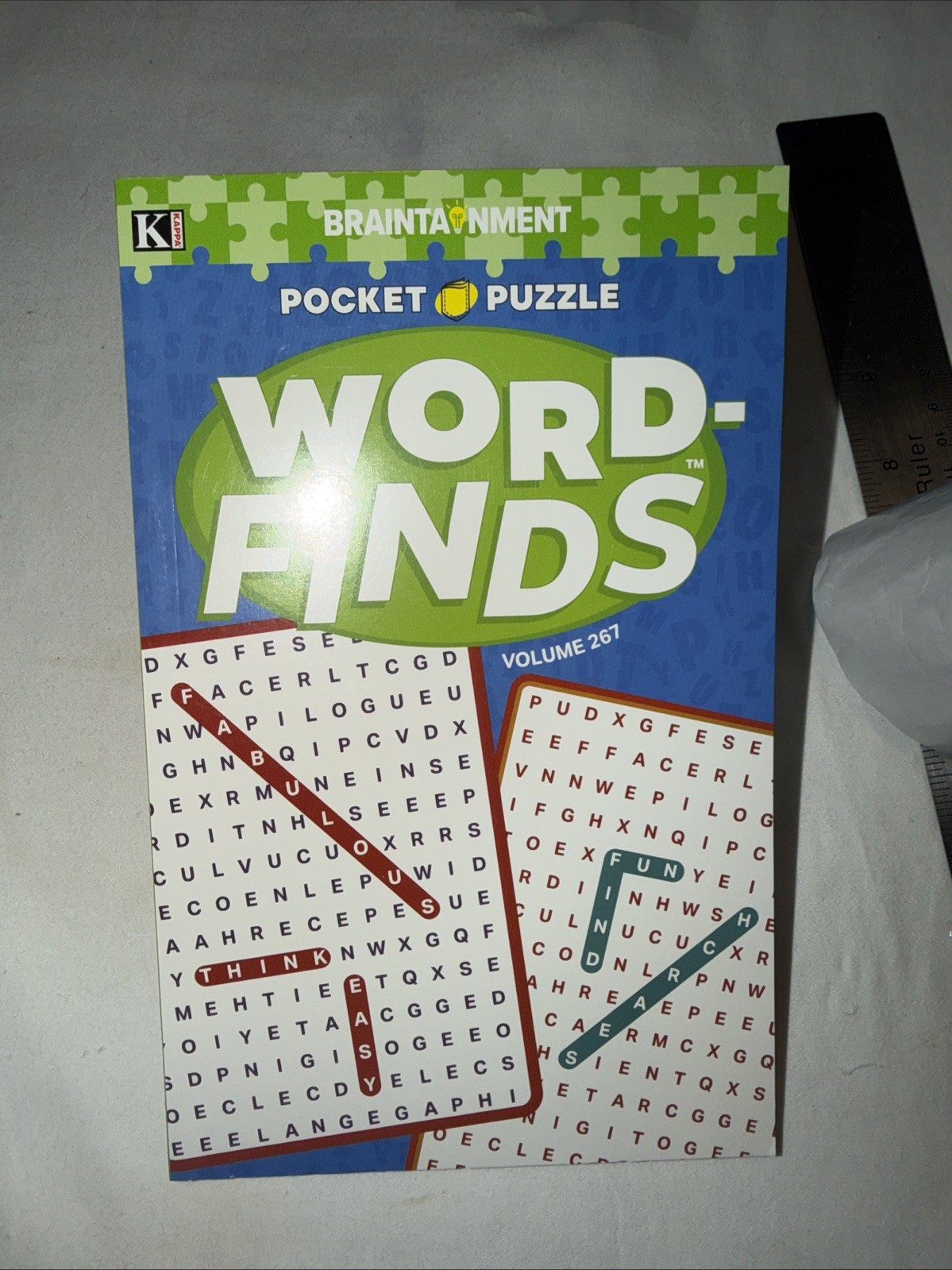 KAPPA Word-Find Pocket Puzzle Volume 267 Pages 130 W/ 58 Puzzles Large Print NEW