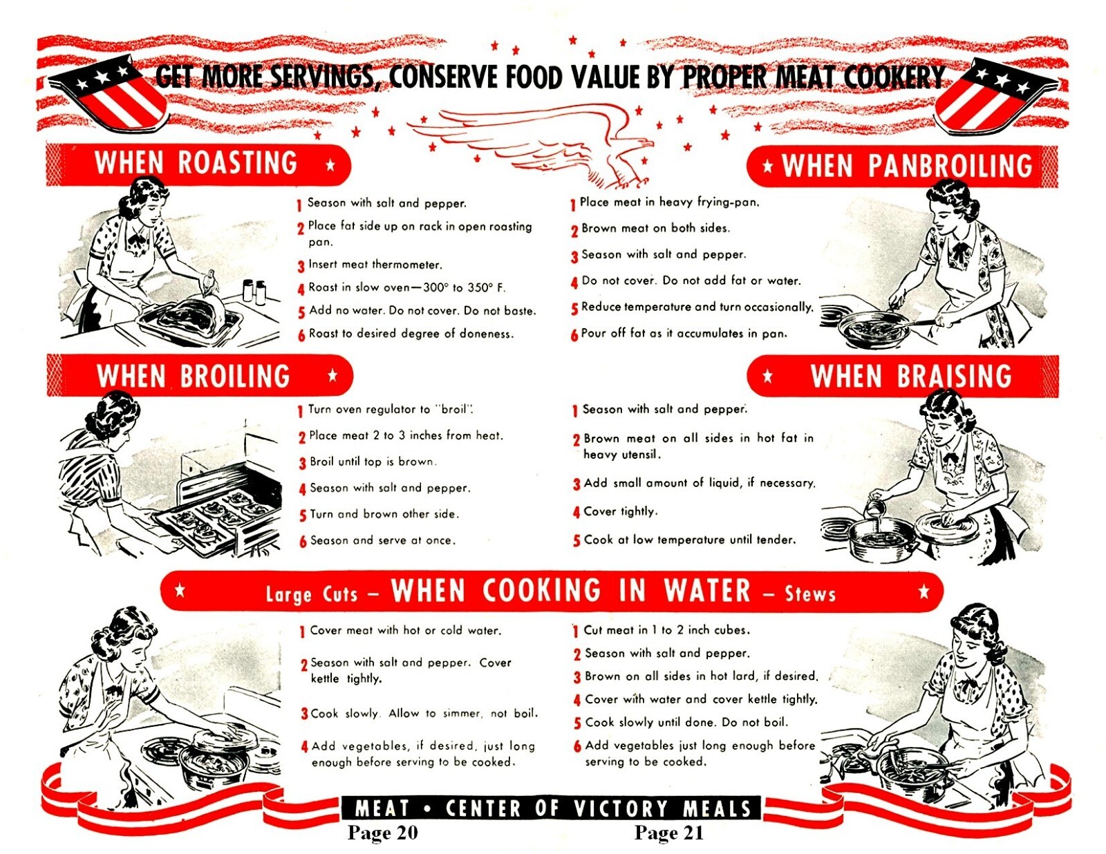 1943 Victory Meat Extenders Recipe Cook Book (39 page)