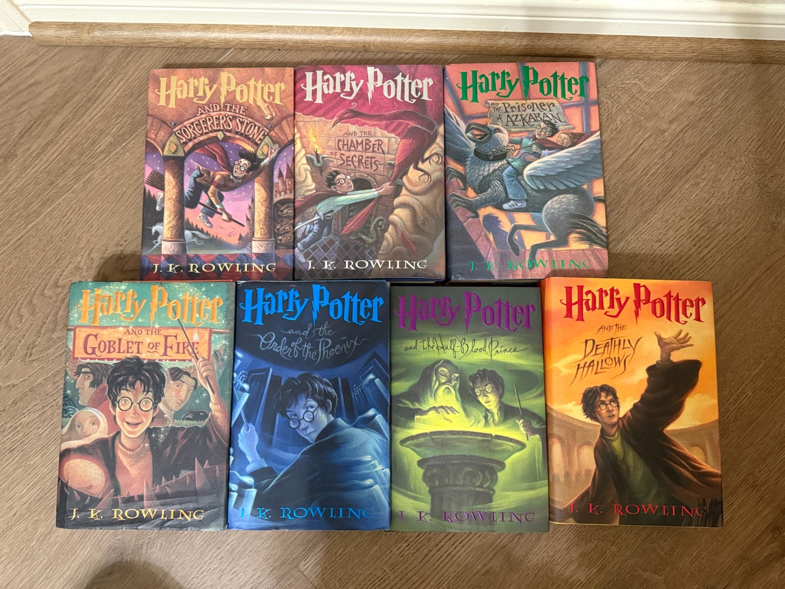 Harry Potter Complete Set 7 First American Edition with Errors Hardcover 1st HC