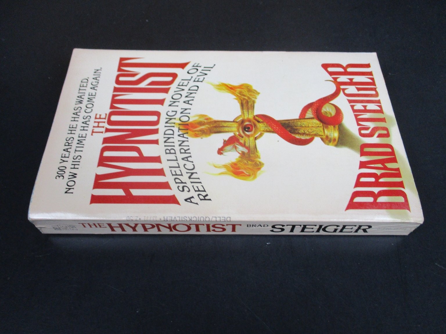 The Hypnotist Brad Steiger 1979 First Printing Reincarnation Horror Dell PB