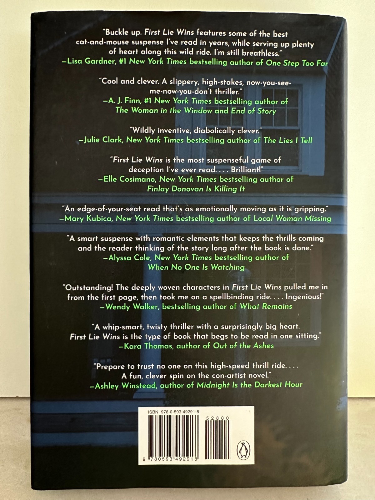 First Lie Wins by Ashley Elston – Hardcover (2024) – Reese’s Book Club Thriller