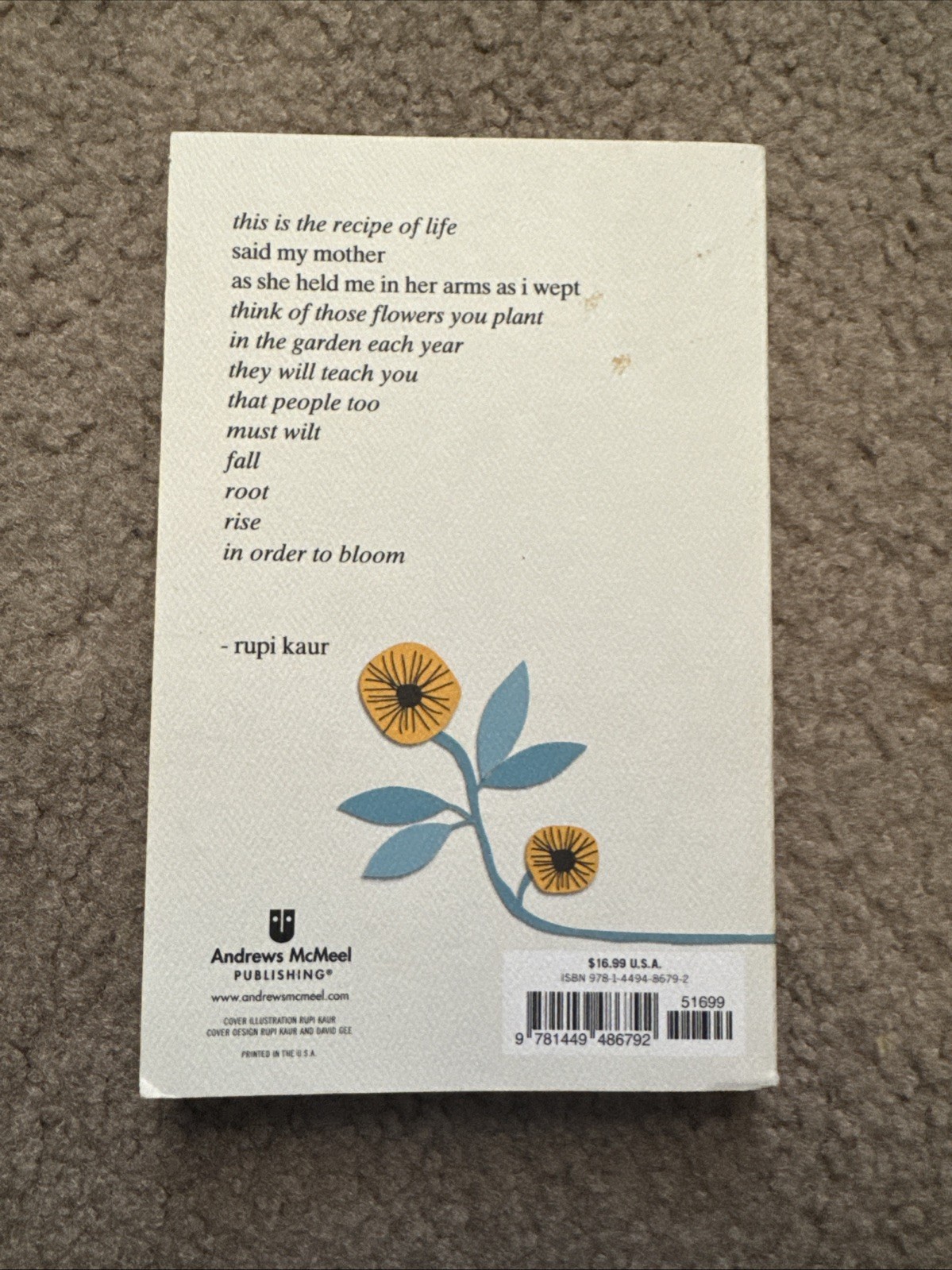 Sun and Her Flowers by Rupi Kaur (2019, Paperback)