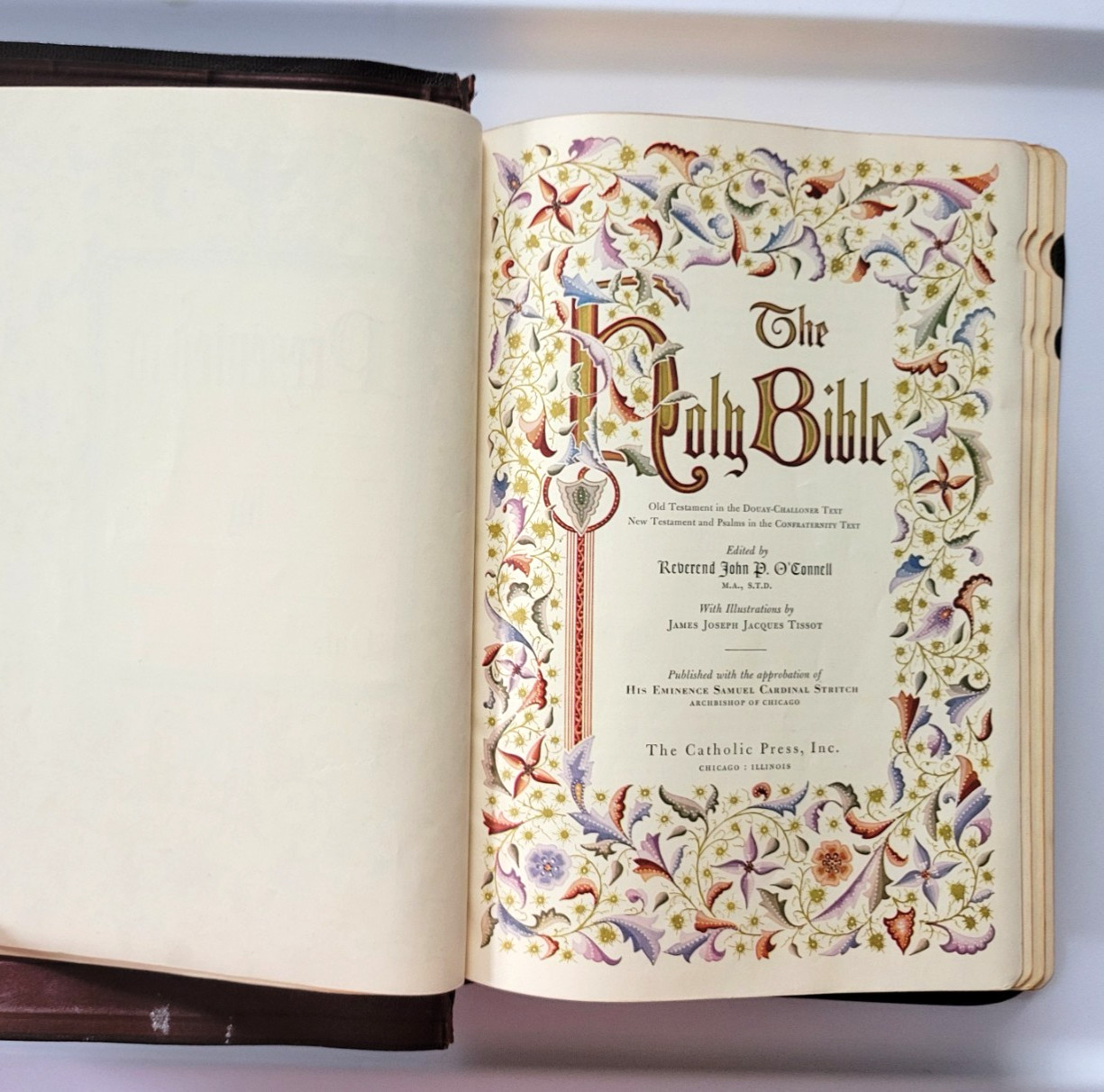 The Catholic Press Family Edition Holy Bible, 1950 John P O’Connell