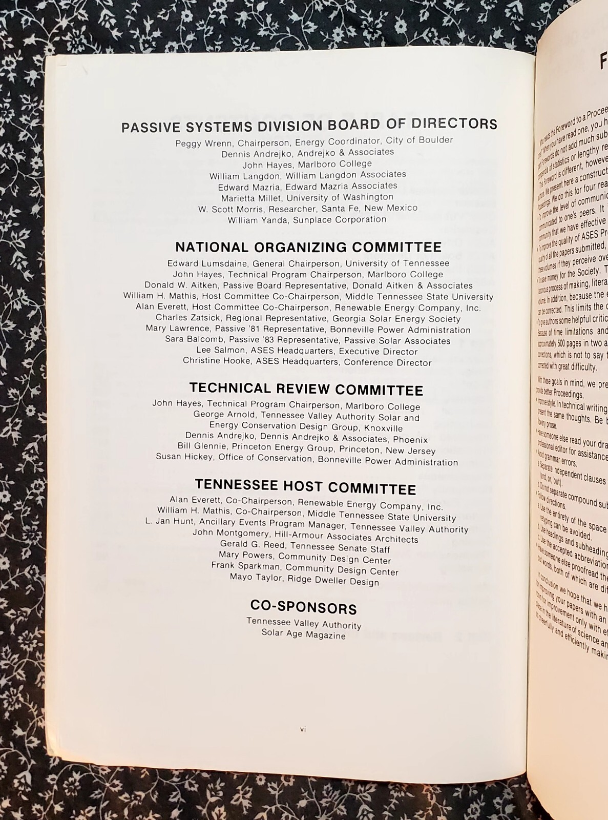 7th National Passive Solar Conference, John Hayes, Preprint Edition Vol. 7, 1982