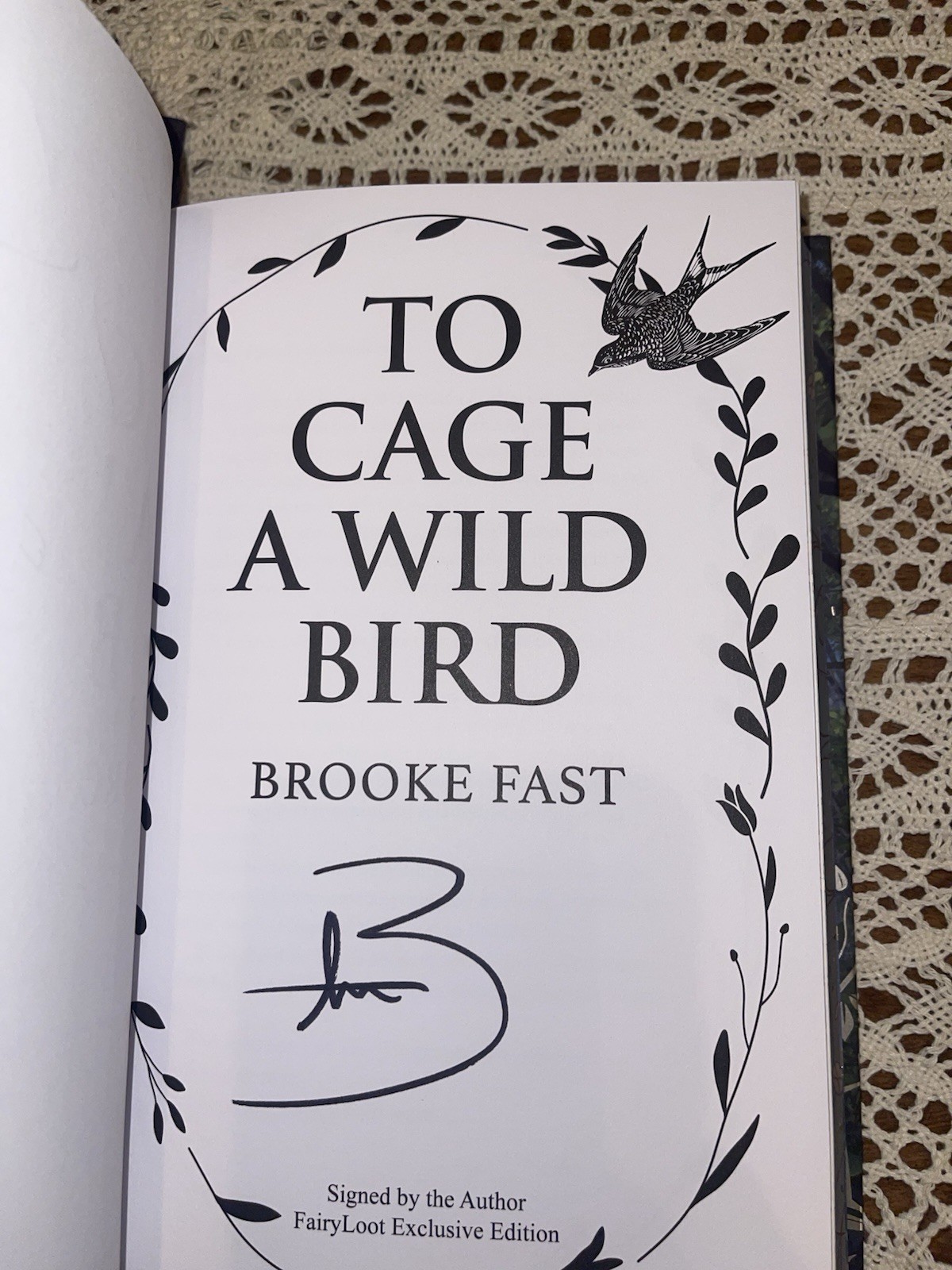 To Cage A Wild Bird Fairyloot November Romantasy Edition Signed