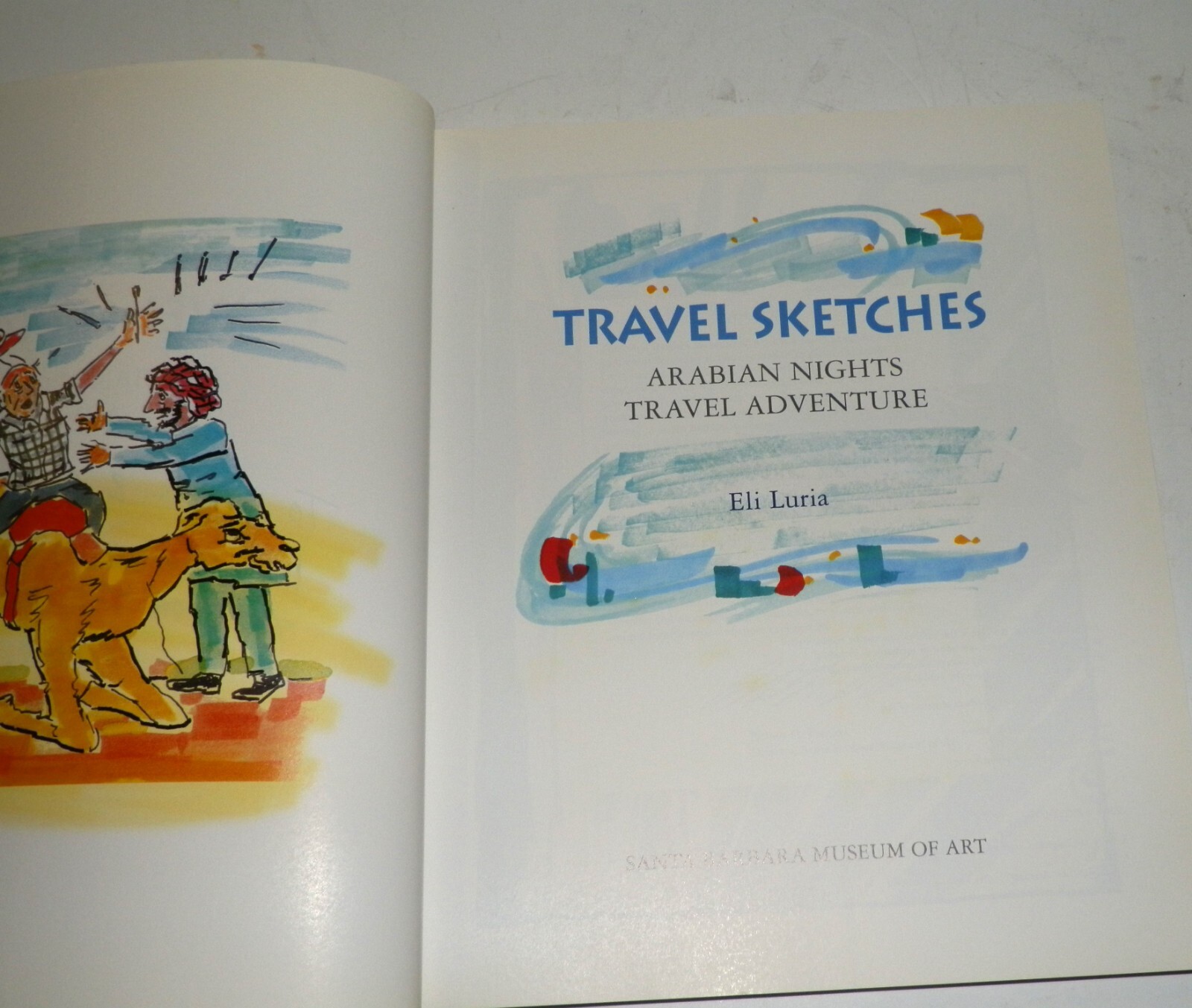 Eli Luria Arabian Nights Travel Adventure Sketches Signed with Original Art Work