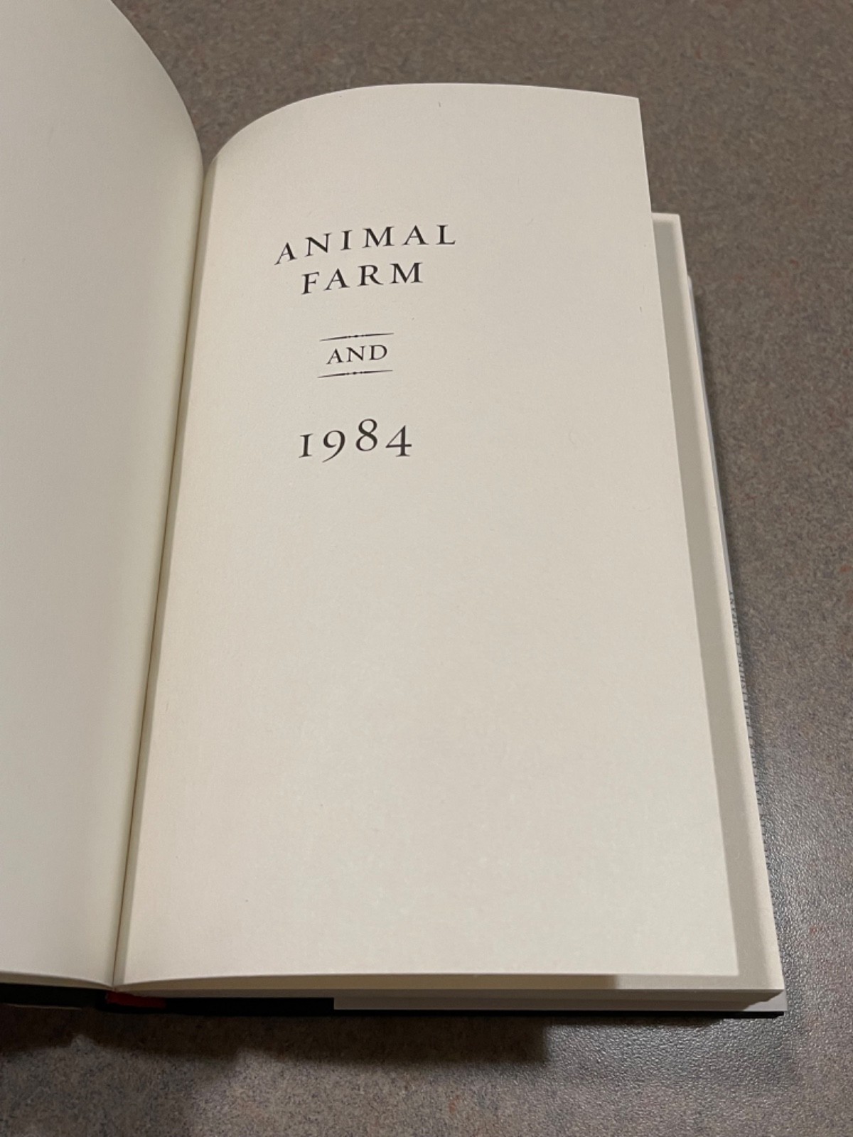 Animal Farm & 1984 George Orwell (Hardcover DJ)