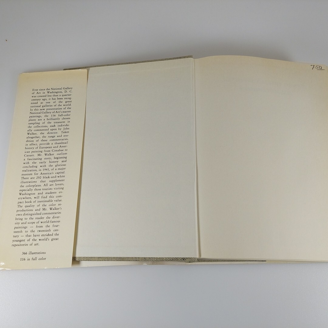 National Gallery of Art, Washington John Walker 1963 Harry N Abrams Illus HCDJ