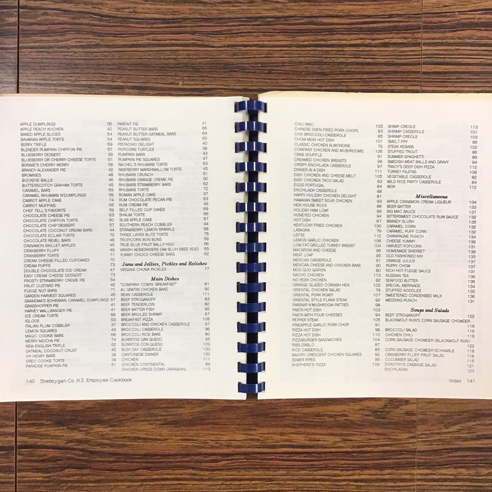 Sheboygan Wisconsin Human Services Employee Vtg 1980s Cookbook SEE INDEX PHOTOS