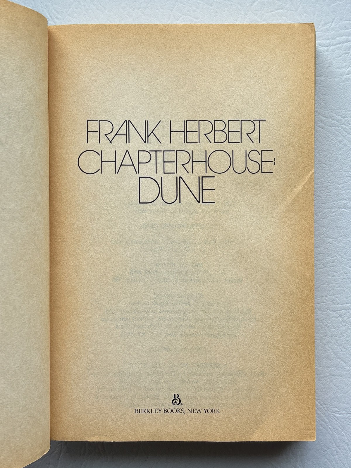 Lot of 3 Frank Herbert Dune Books, 1982-86 God Emperor Heretics Chapterhouse