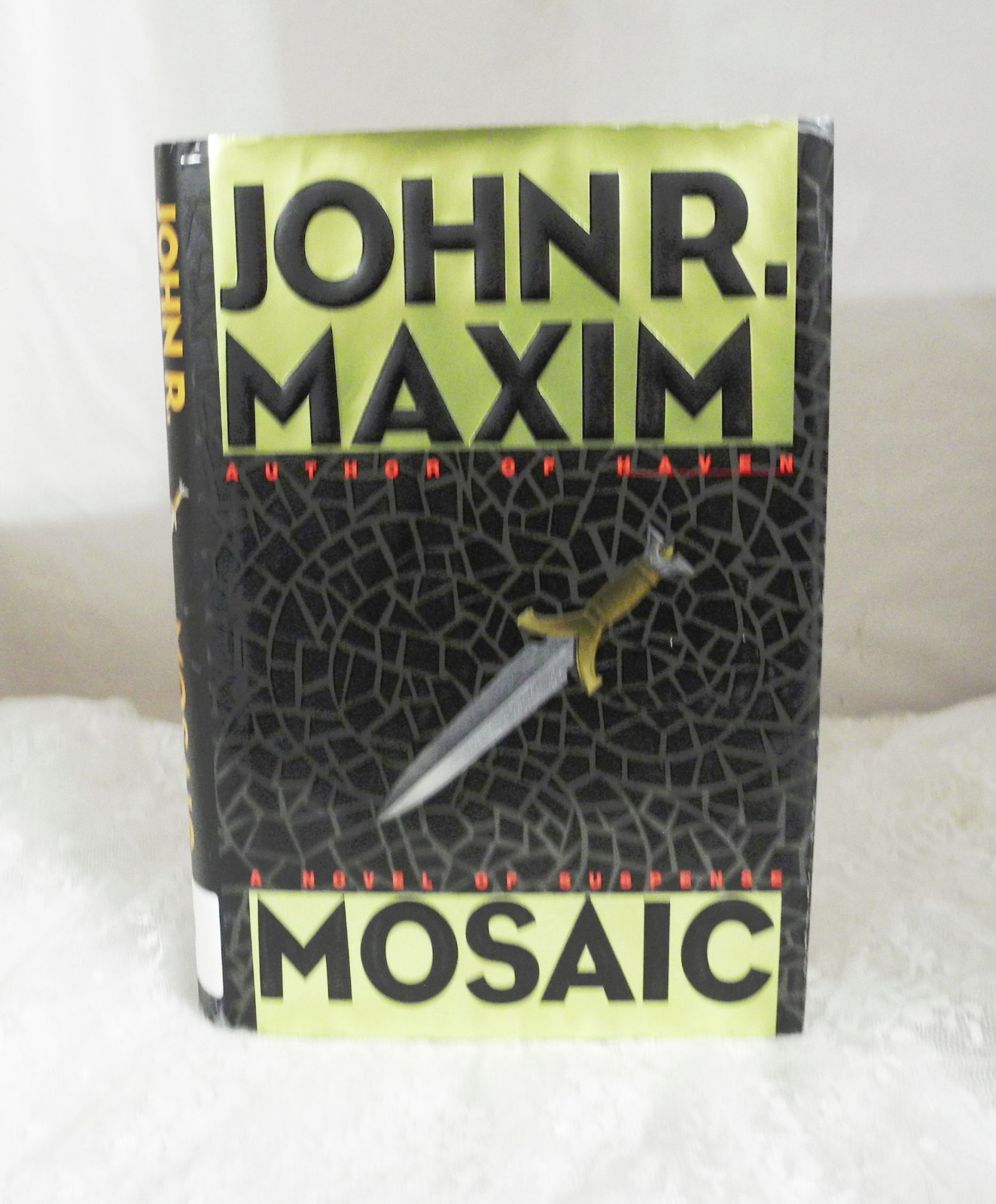 MOSAIC by John R. Maxim A Novel of Suspense Hardcover 374 pages FREE SHIP