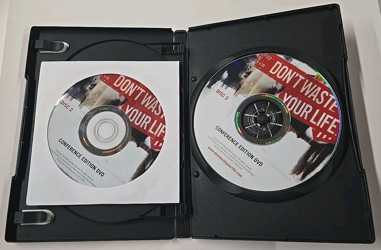 Don’t Waste Your Life Fourteen Sessions with John Piper DVD Set 3 Disc VERY GOOD