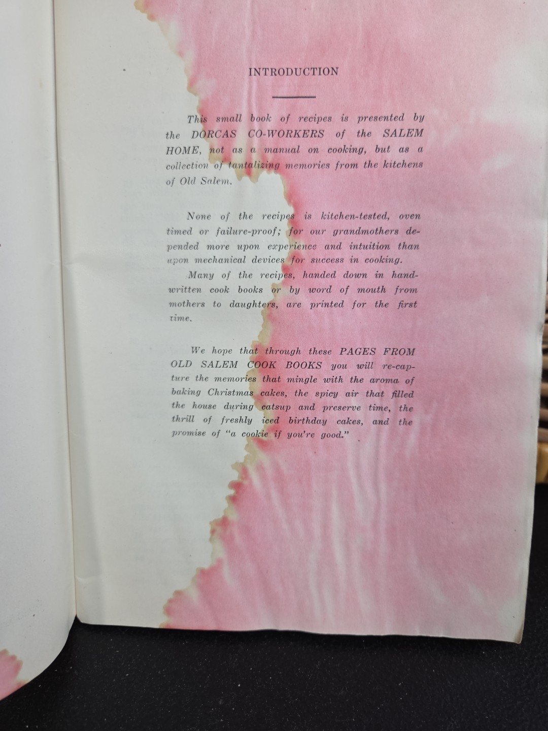 Vintage 1945 Salem Cookbook Recipes Pages From The Old Winston Salem NC Book