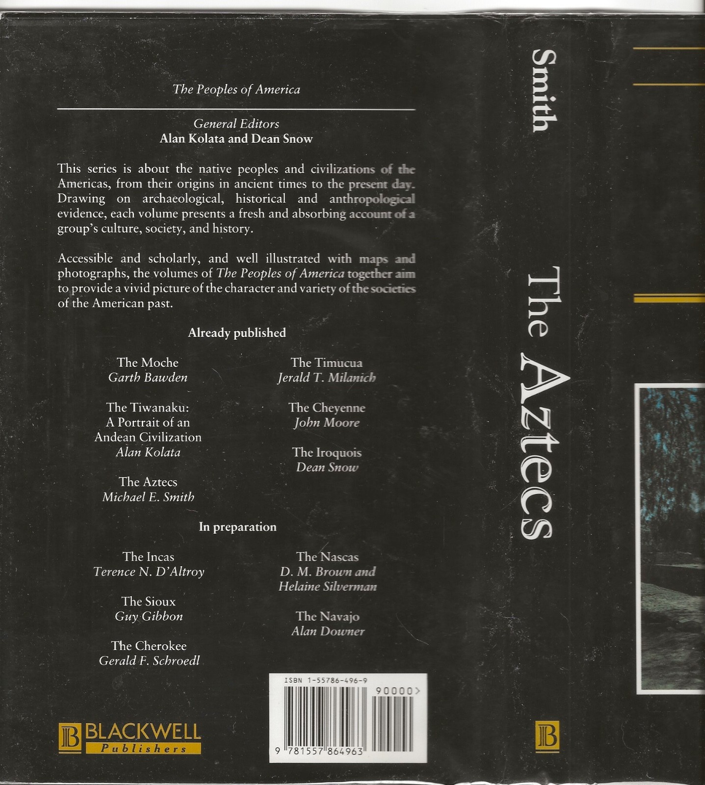 THE AZTECS MICHAEL E. SMITH HARDCOVER W/JACKET FIRST BLACKWELL PUBLISHER