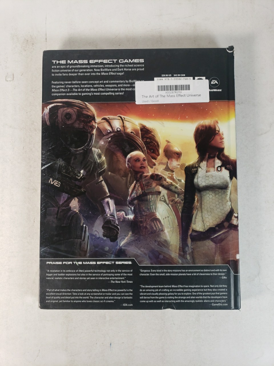 The Art of The Mass Effect Universe – Hardcover By Casey Hudson – First Edition