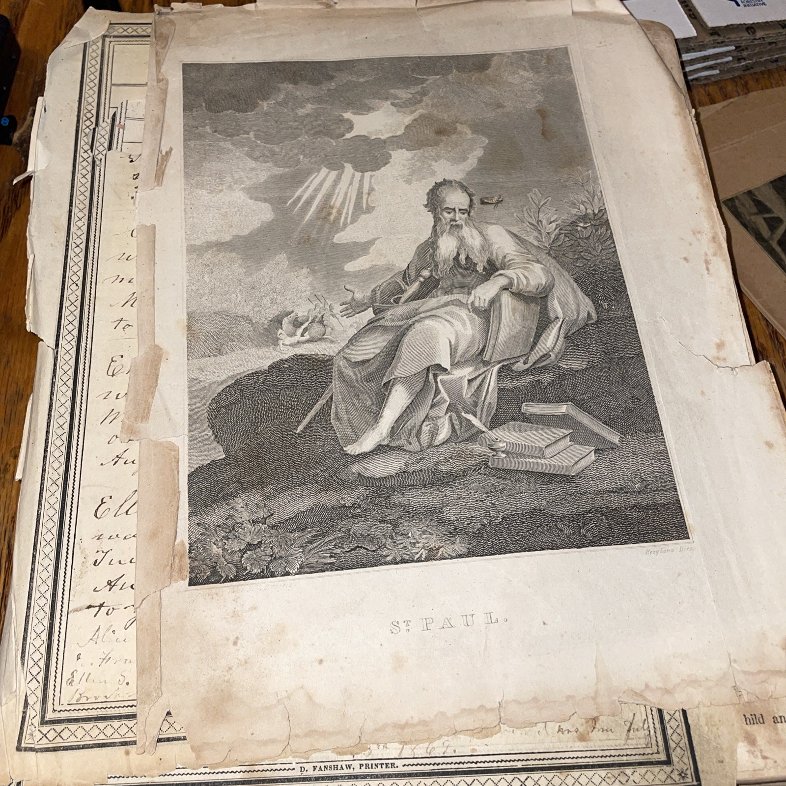 1833 Sherwood family Bible apocrypha & Index By NY N. J. White 1833