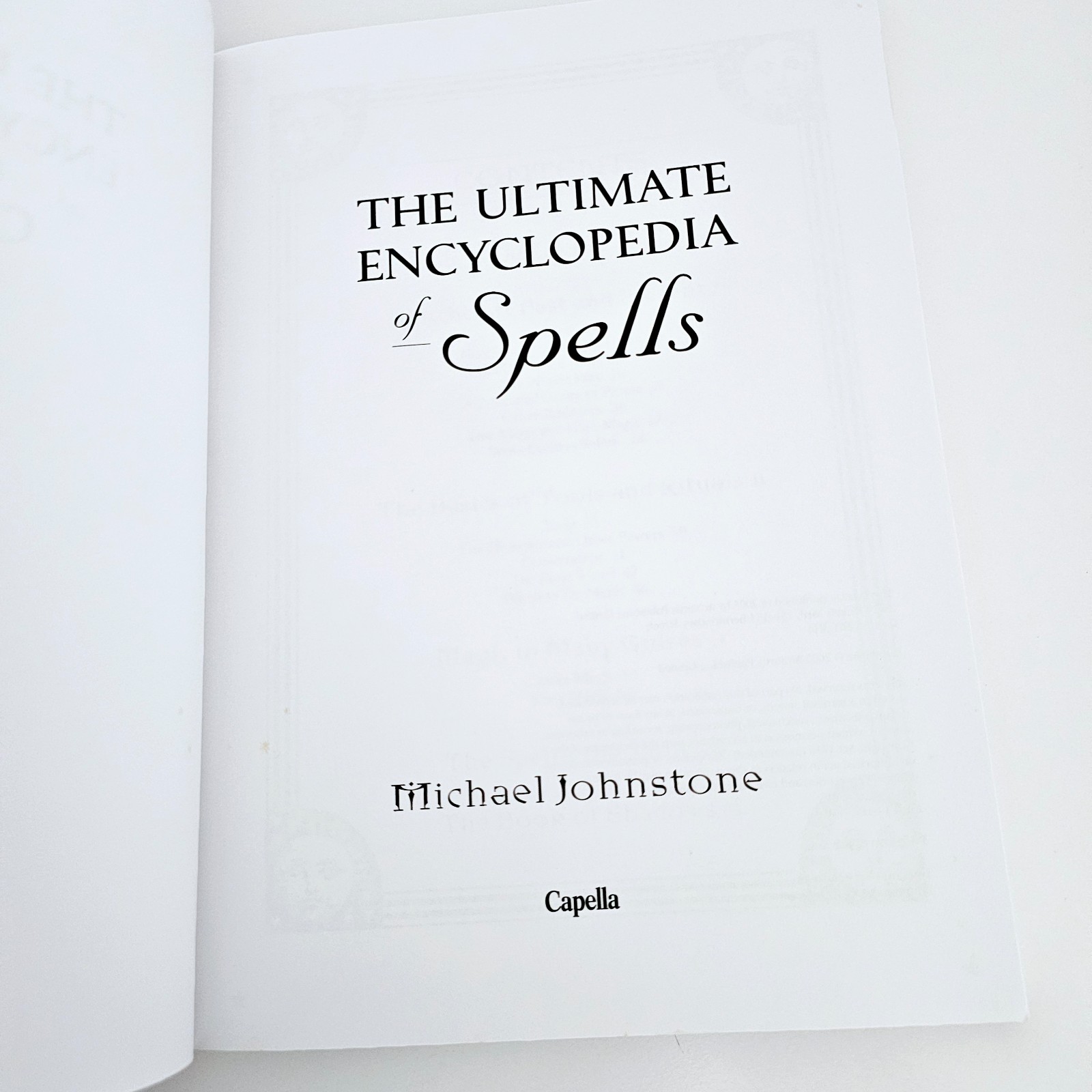 The Ultimate Encyclopedia Of Spells Michael Johnstone Paperback Free Postage