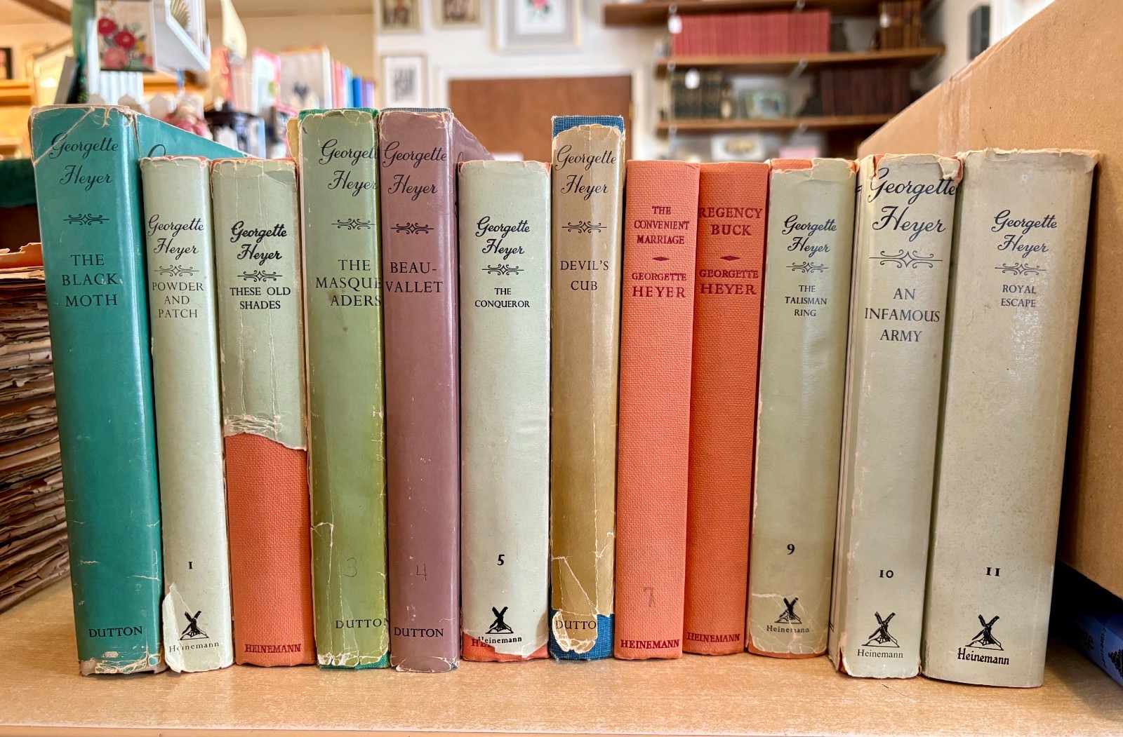 First 12 Hardcover Georgette Heyer Georgian & Regency Romance Suspense Novels