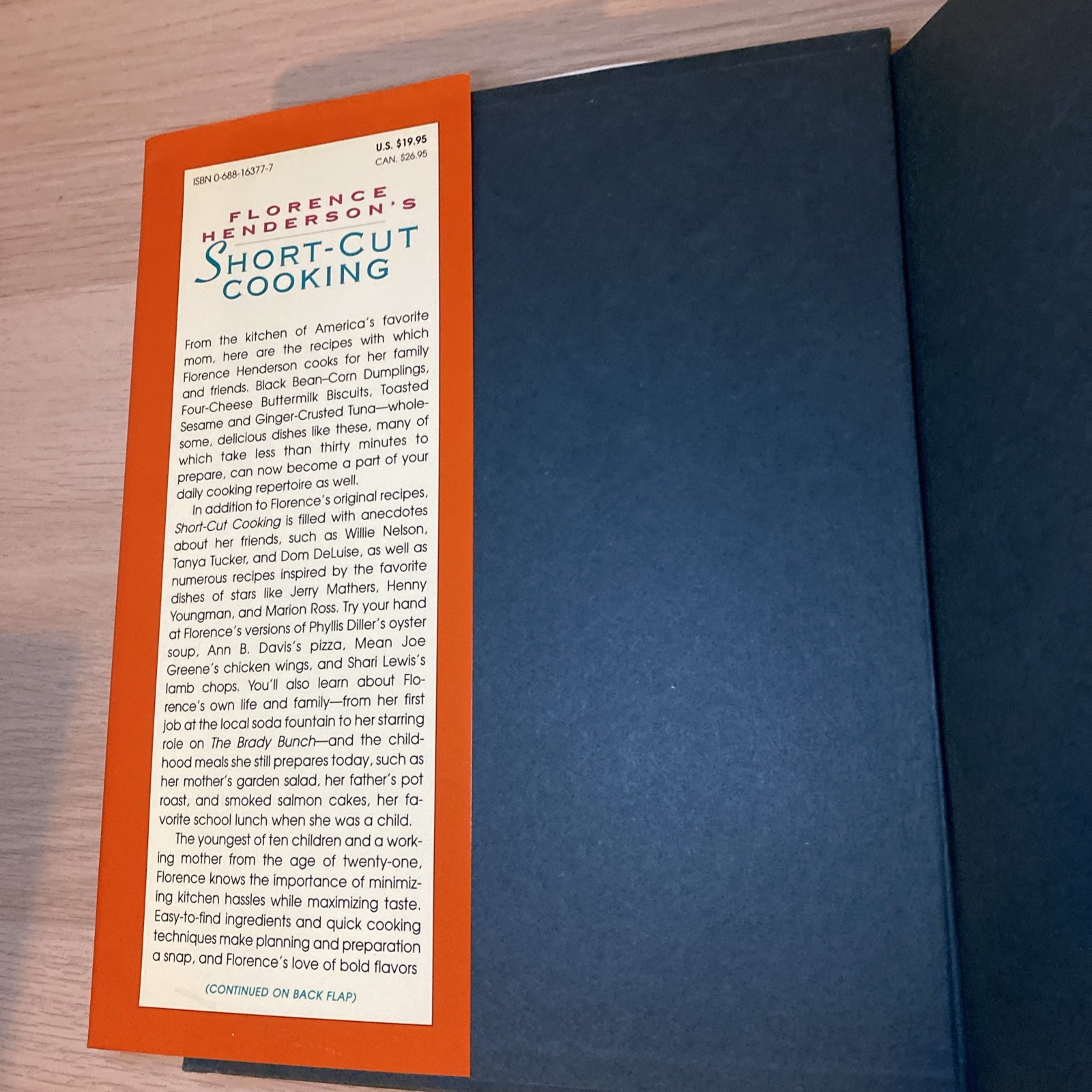 Florence Henderson’s Short-Cut Cooking 1998 First Edition America’s Favorite Mom