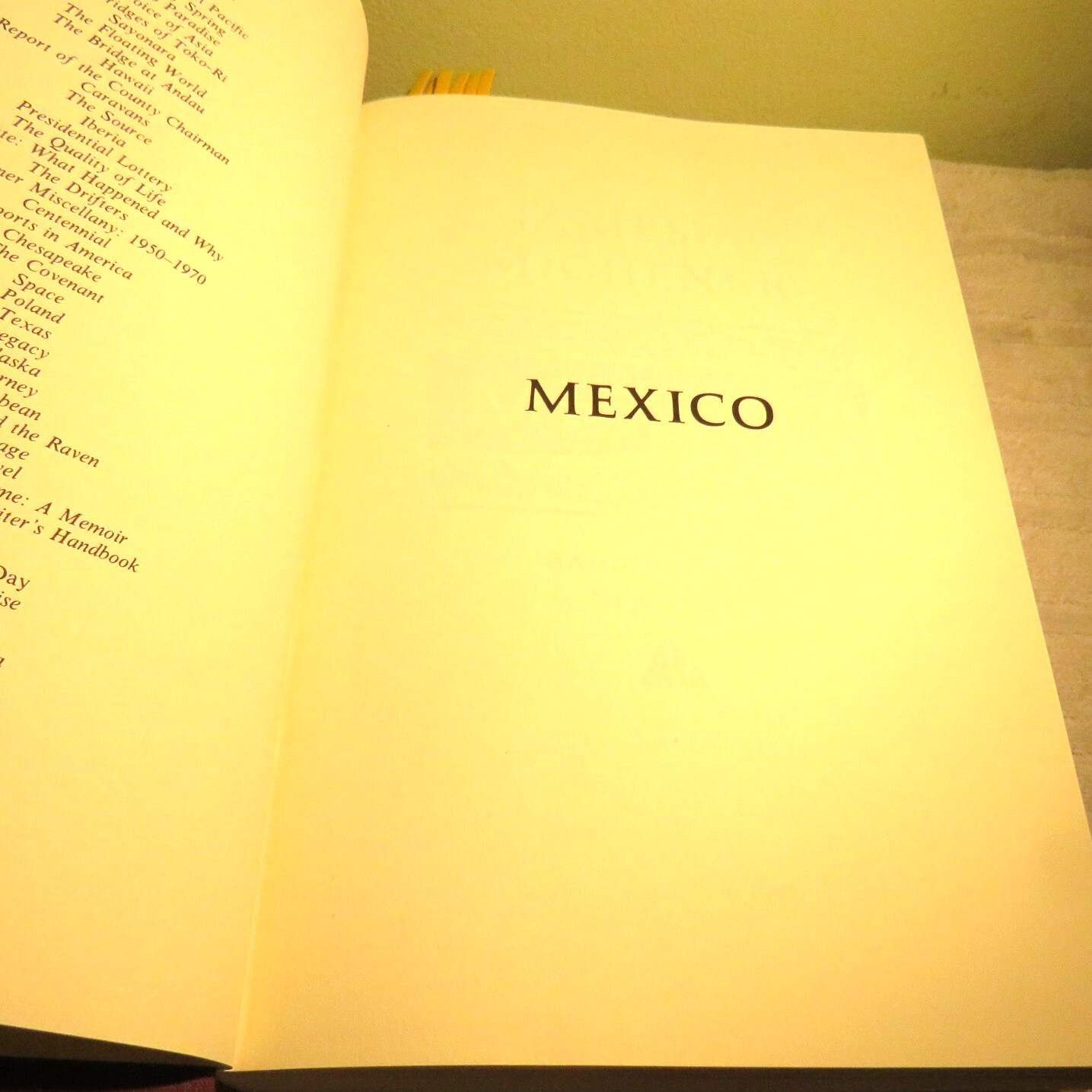 Mexico by James A. Michener – 1992 – 1st Ed./1st printing HC/DJ VGC