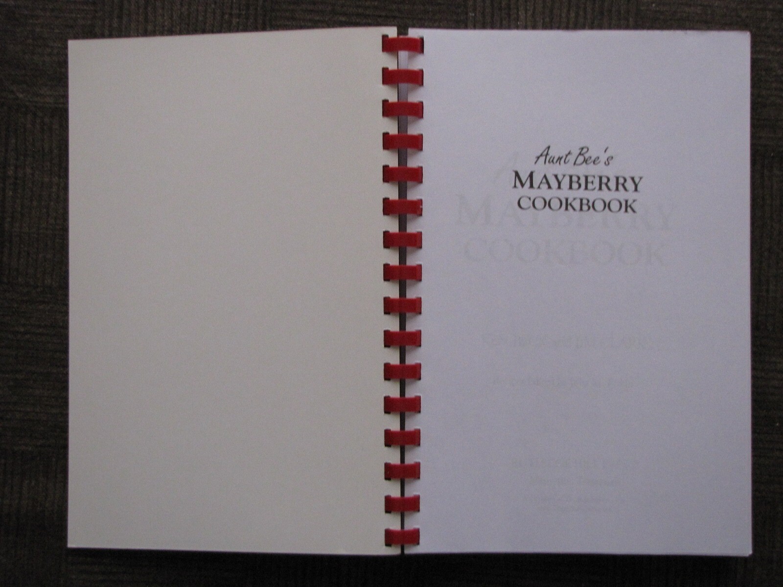 Aunt Bee’s MAYBERRY COOKBOOK Ken Beck & Jim Clark Edited by Julia M. Pitkin 1991