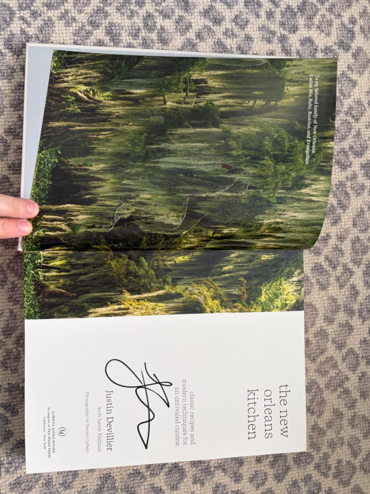 The New Orleans Kitchen Cookbook Justin Devillier SIGNED