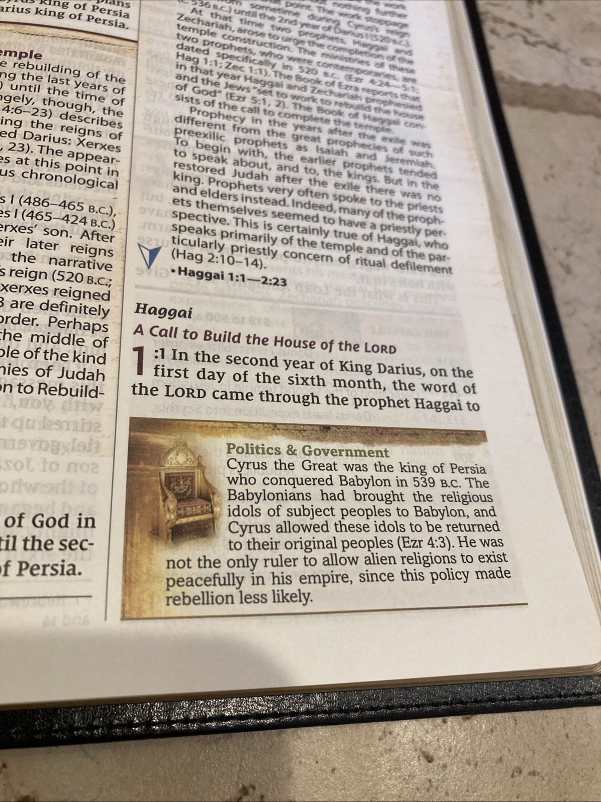 NIV CHRONOLOGICAL STUDY BIBLE BLACK LEATHER EXPLORE GOD’S WORD CHRONOLOGICALLY