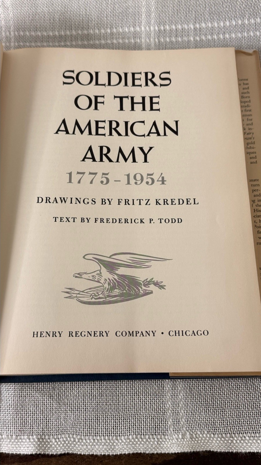 Soldiers of the American Army 1775-1954 Fritz Kredel HC DJ US Military Uniforms