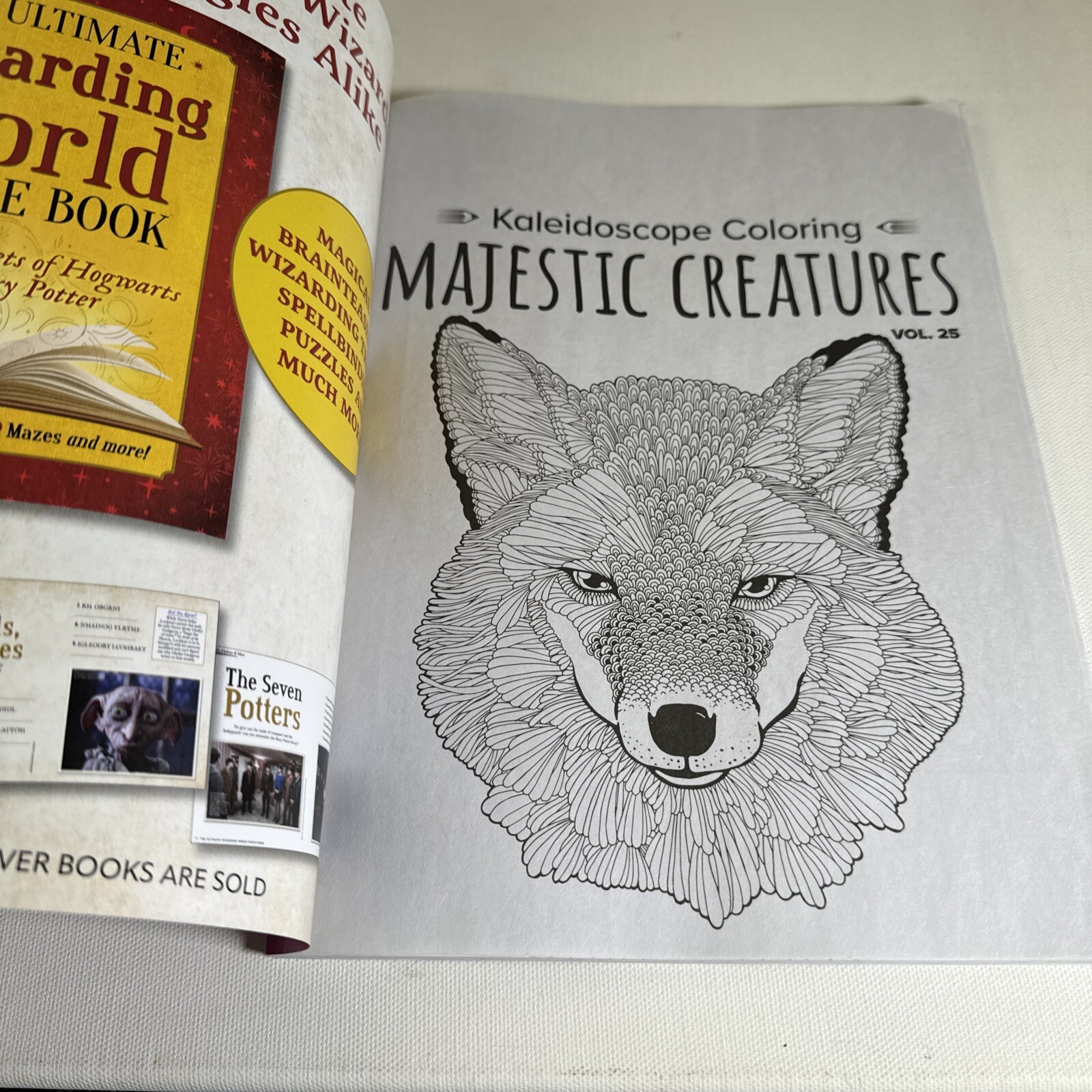 Kaleidoscope Coloring Book NEW Majestic Creatures 47 Prints Vol 25