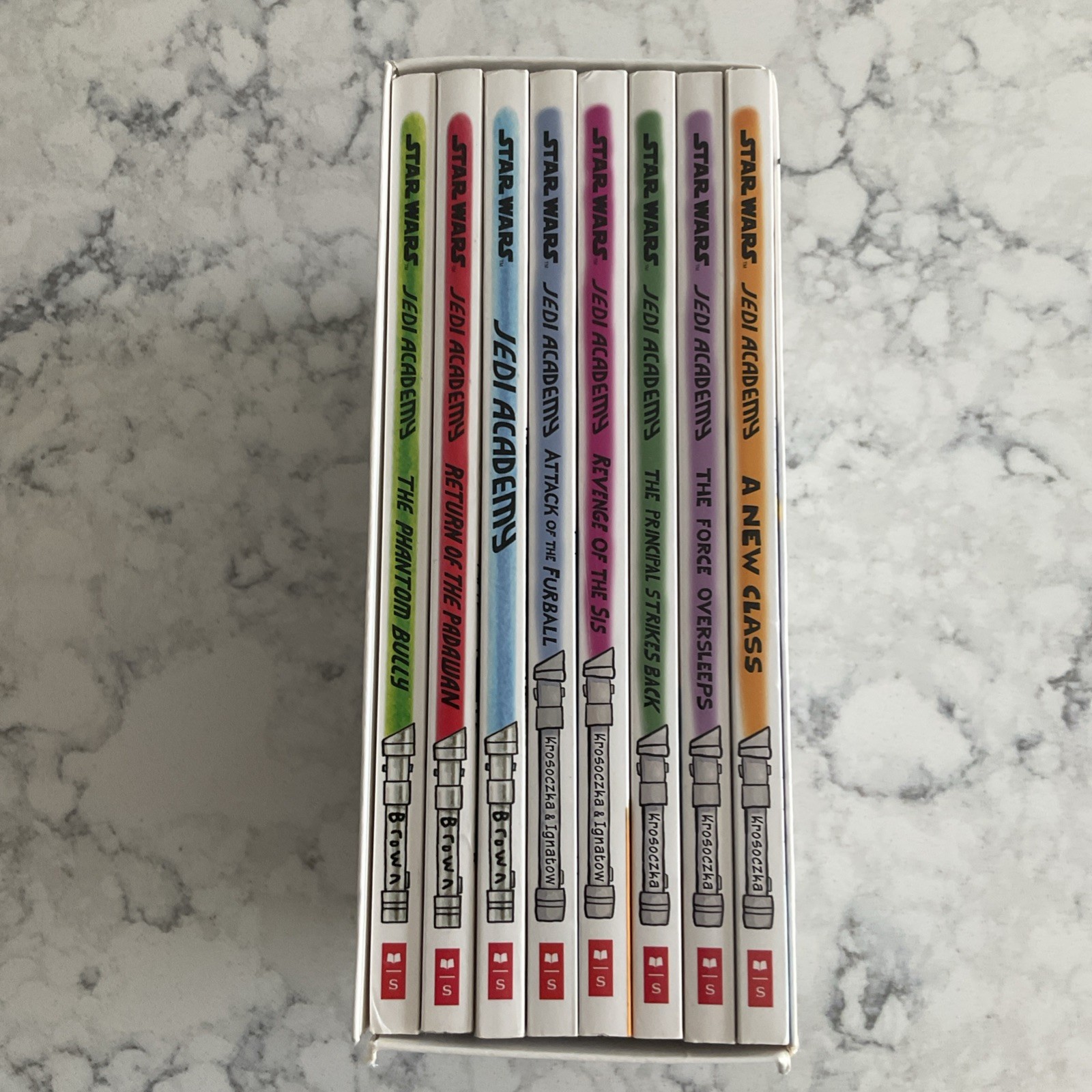 Star Wars Jedi Academy Series Collection 8 Books 1-8 Box Complete Sci-Fi Kids