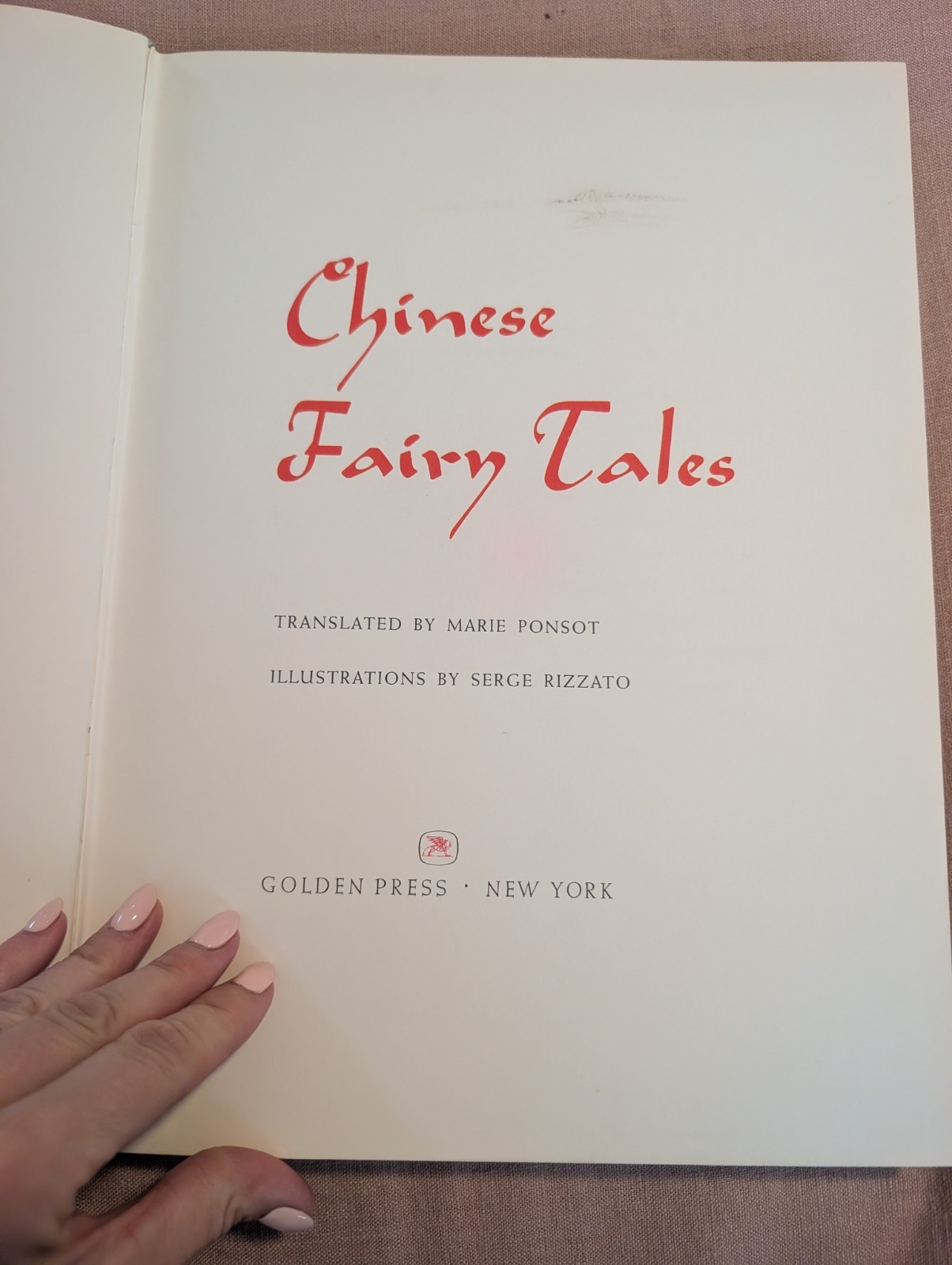 1960 Chinese Fairy Tales A Deluxe Golden Book