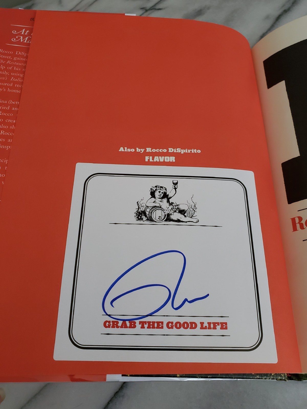 *Signed Bkplte ROCCO’S ITALIAN AMERICAN Rocco Dispirito & Mama Cookbook 2004 1st
