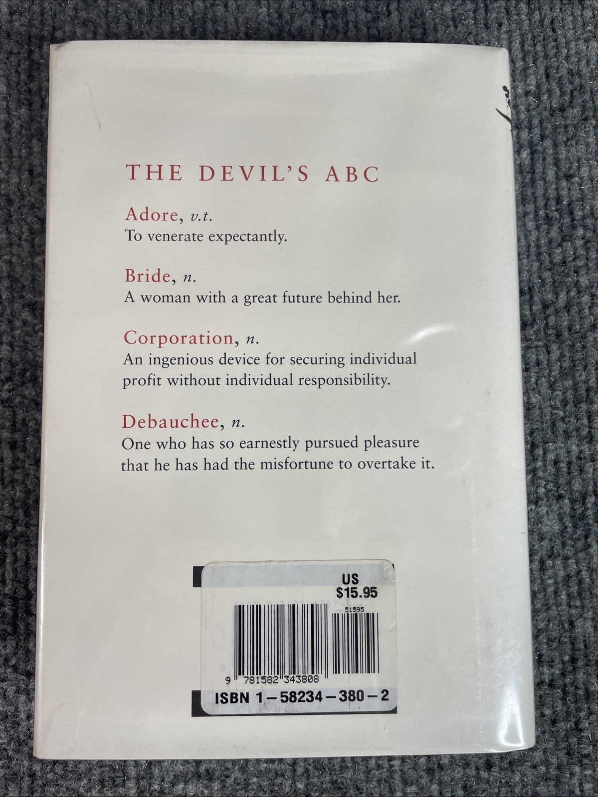 The Devil’s Dictionary by Ambrose Bierce Ralph Steadman HCDJ