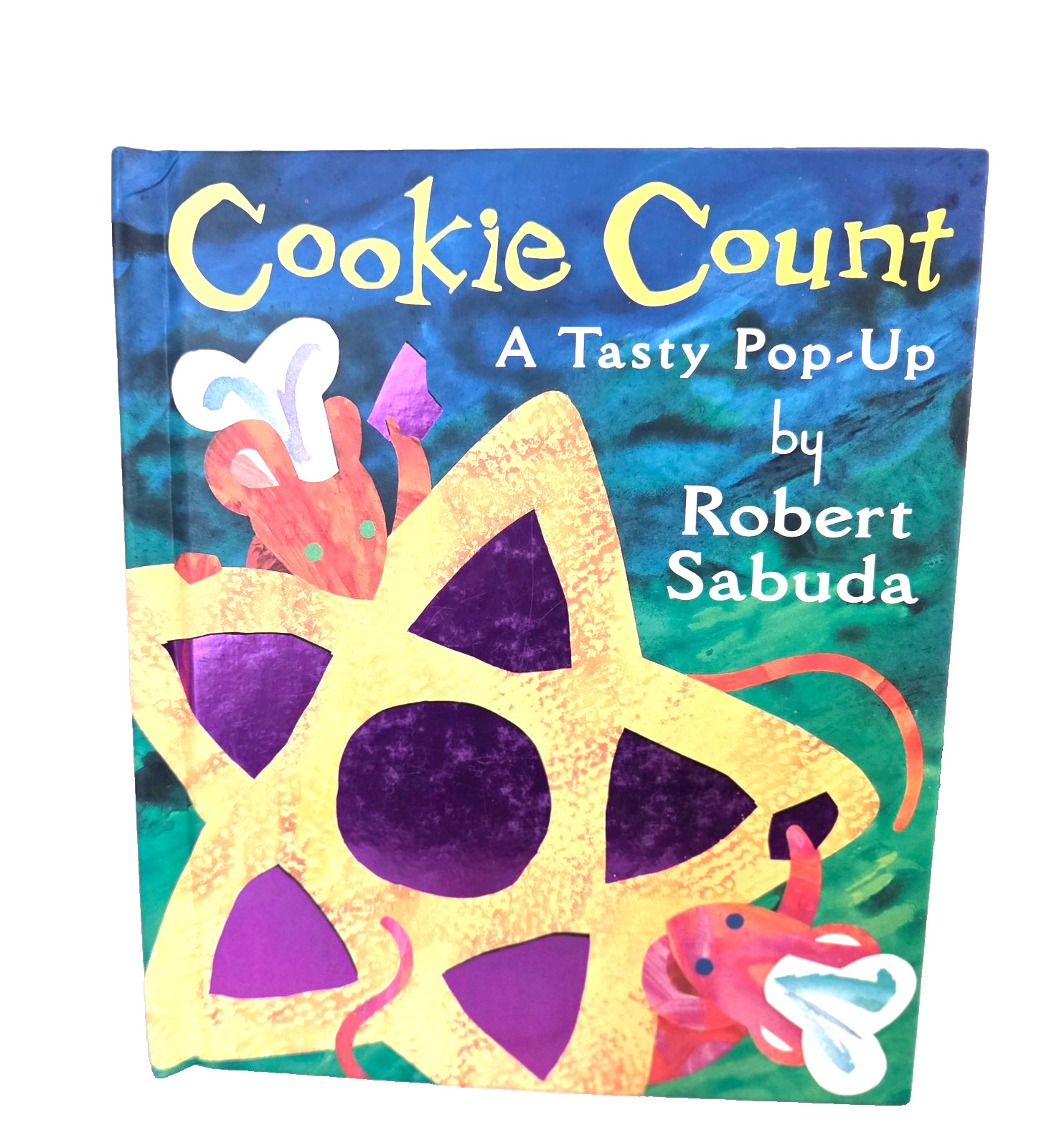 2 Pop-Up Books_ROBERT SABUDA Baby Signs 7×7″_Cookie Count 7″x8″_both like new
