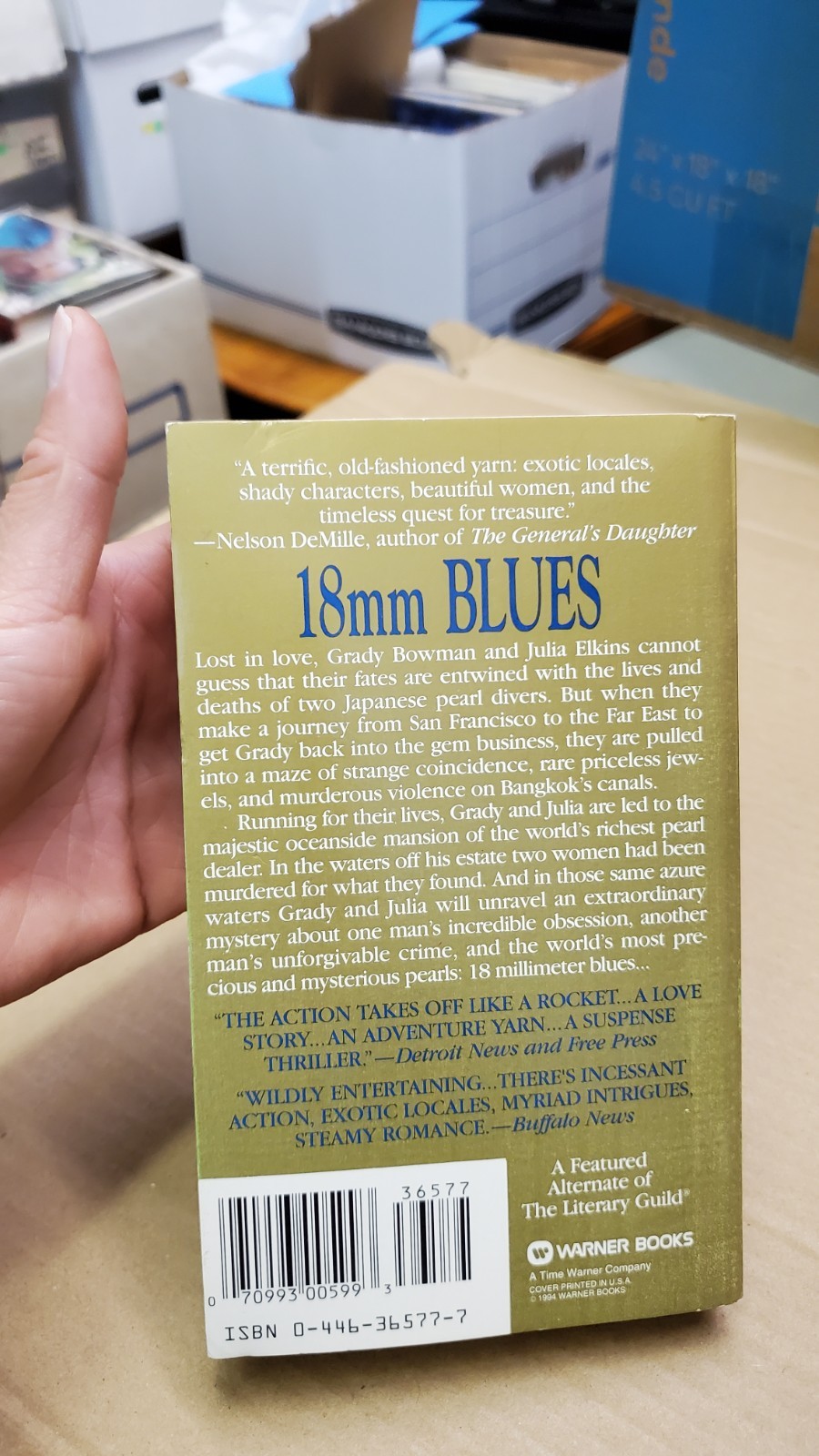 18mm Blues By Gerald A. Browne Warner Books 1994 Paperback