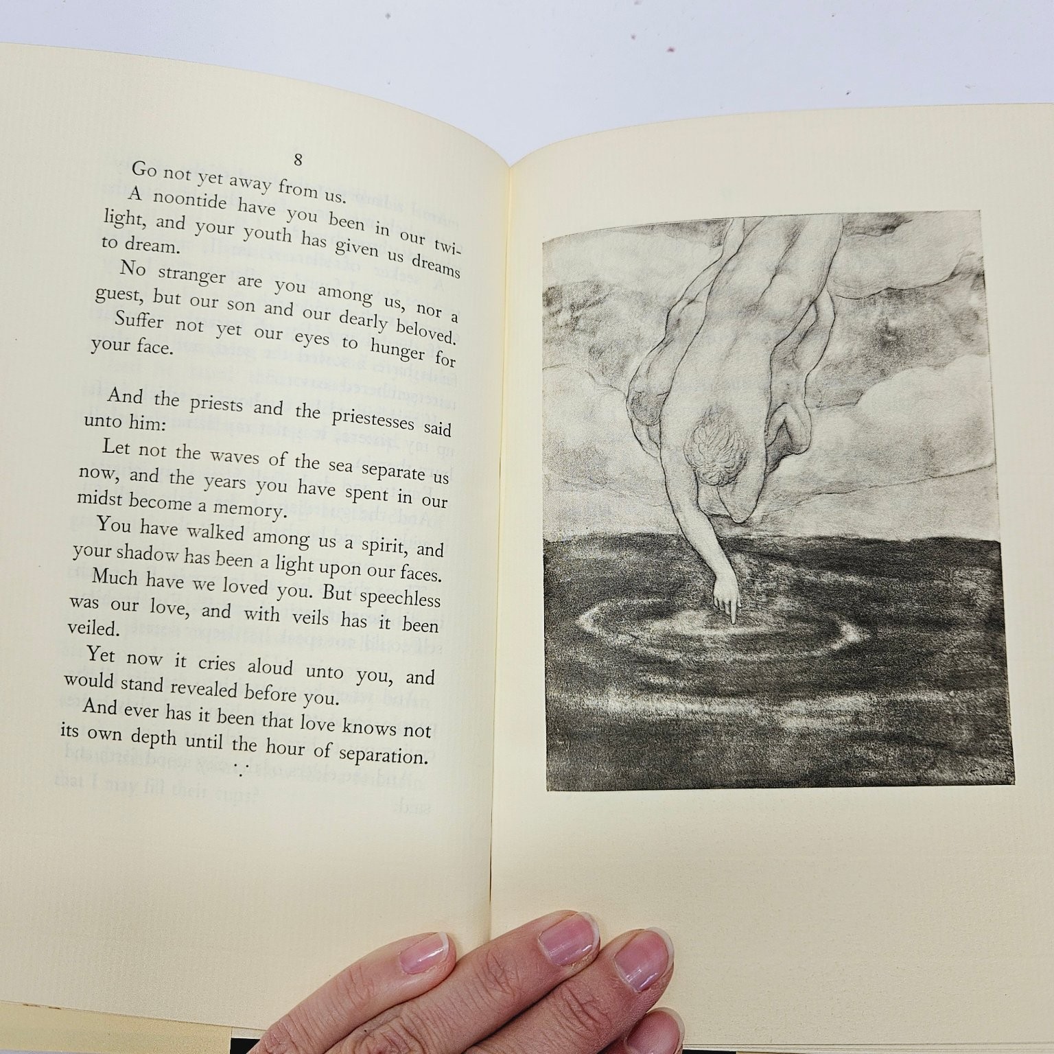 The Prophet by Kahlil Gibran 1982 Illustrated Borzoi Book HCDJ