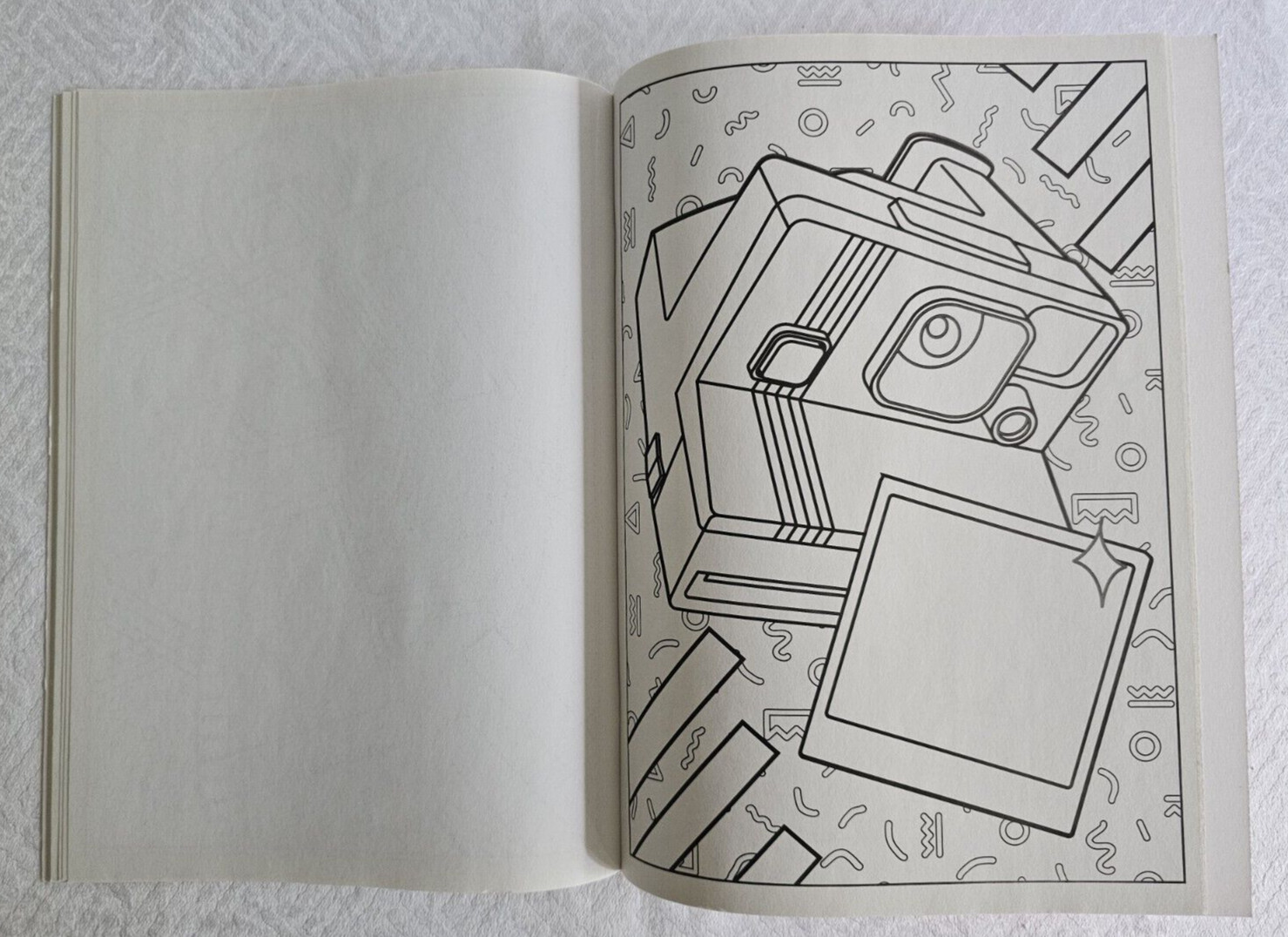 Coloring The 80s Relax and Rewind Any Age Coloring Book 16 Pages to Color