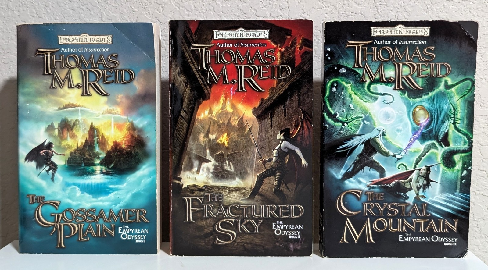 Forgotten Realms = Thomas M. Reid = THE EMPYREAN ODYSSEY = complete set 3 pbks