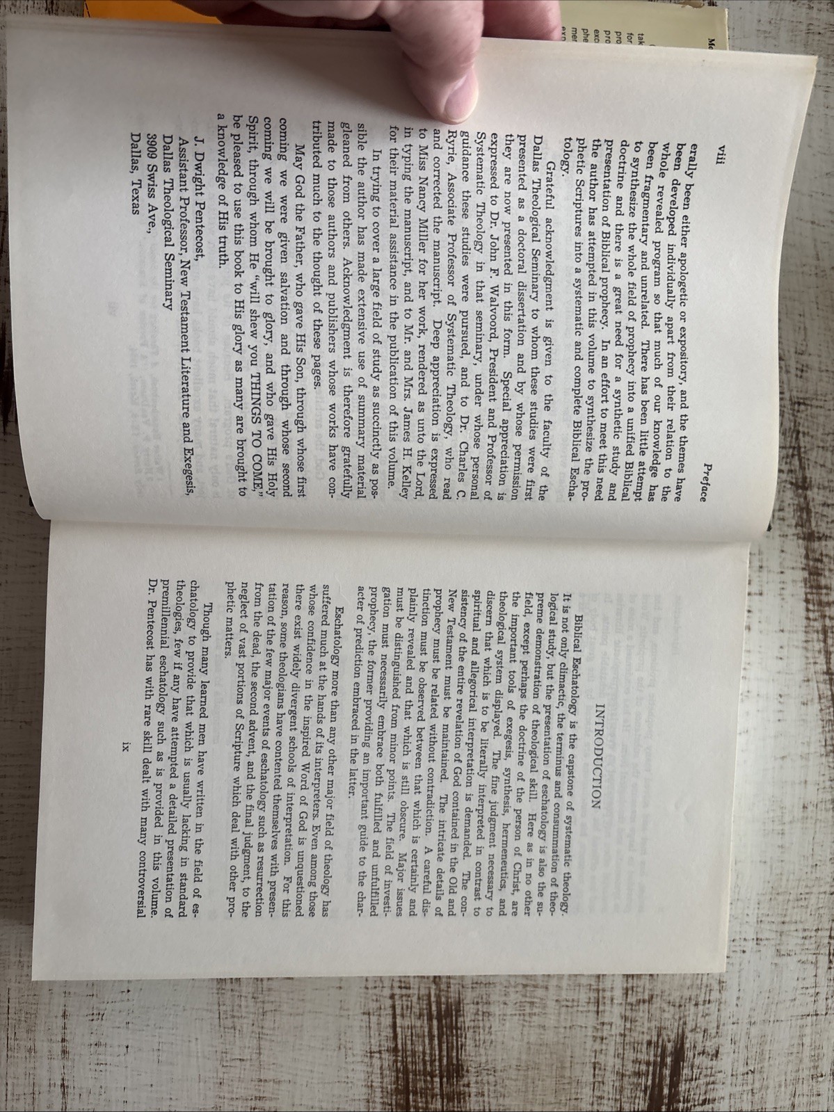 Things to Come : A Study in Biblical Eschatology by J. Dwight Pentecost…