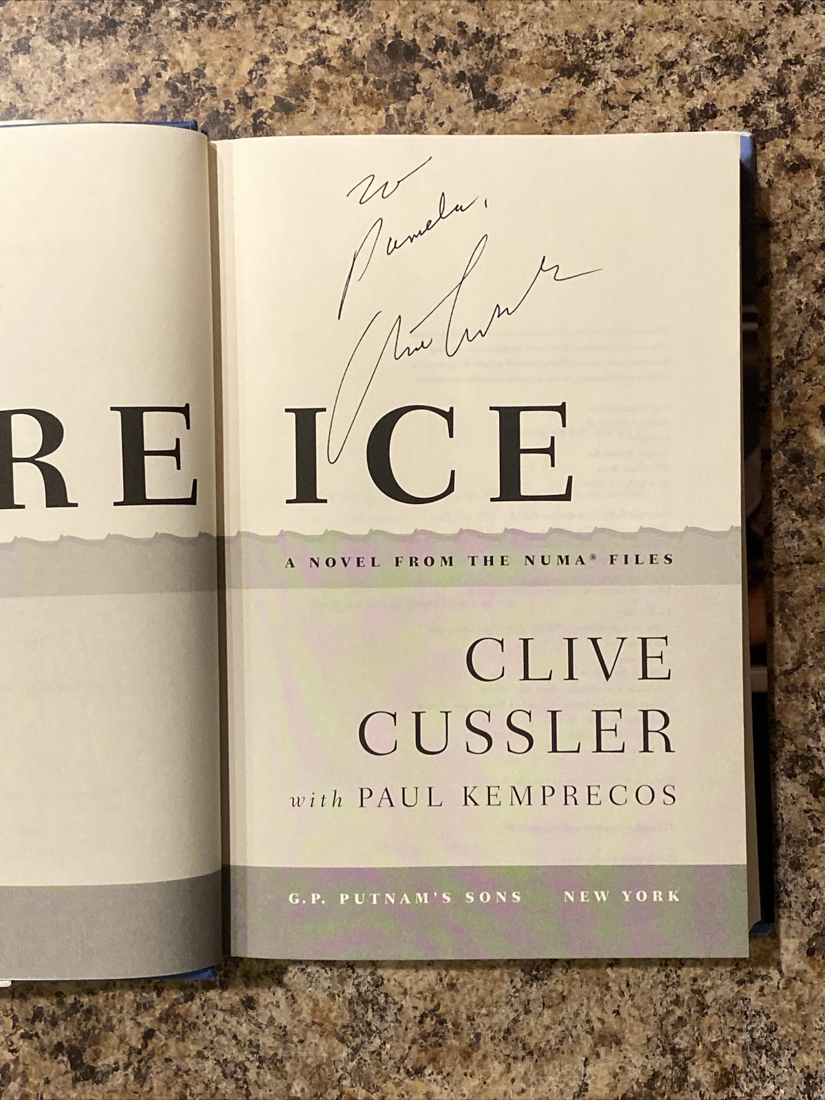 Fire Ice SIGNED By Clive Cussler – 1st Printing Very Good+ HC