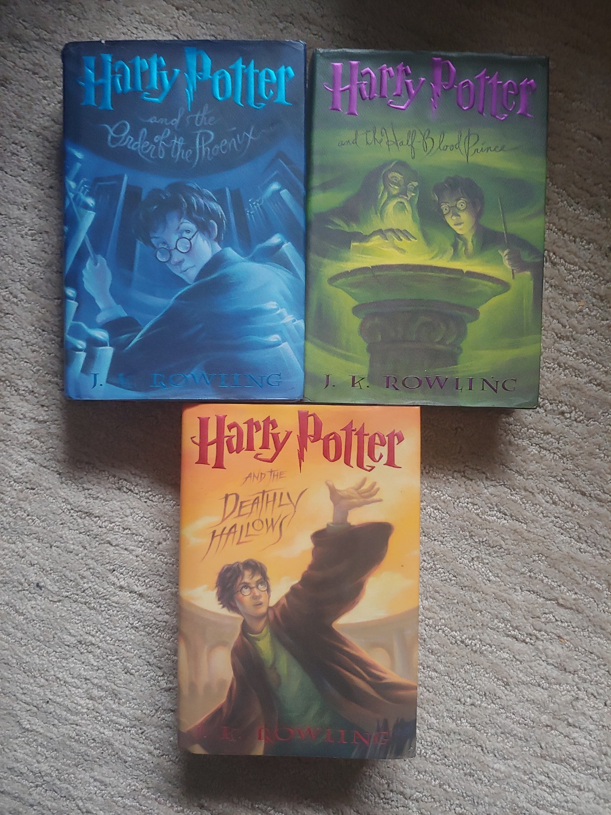 Harry Potter Series, Books 1-7, 1st American Ed, Hardcover, READ DESCRIPTION