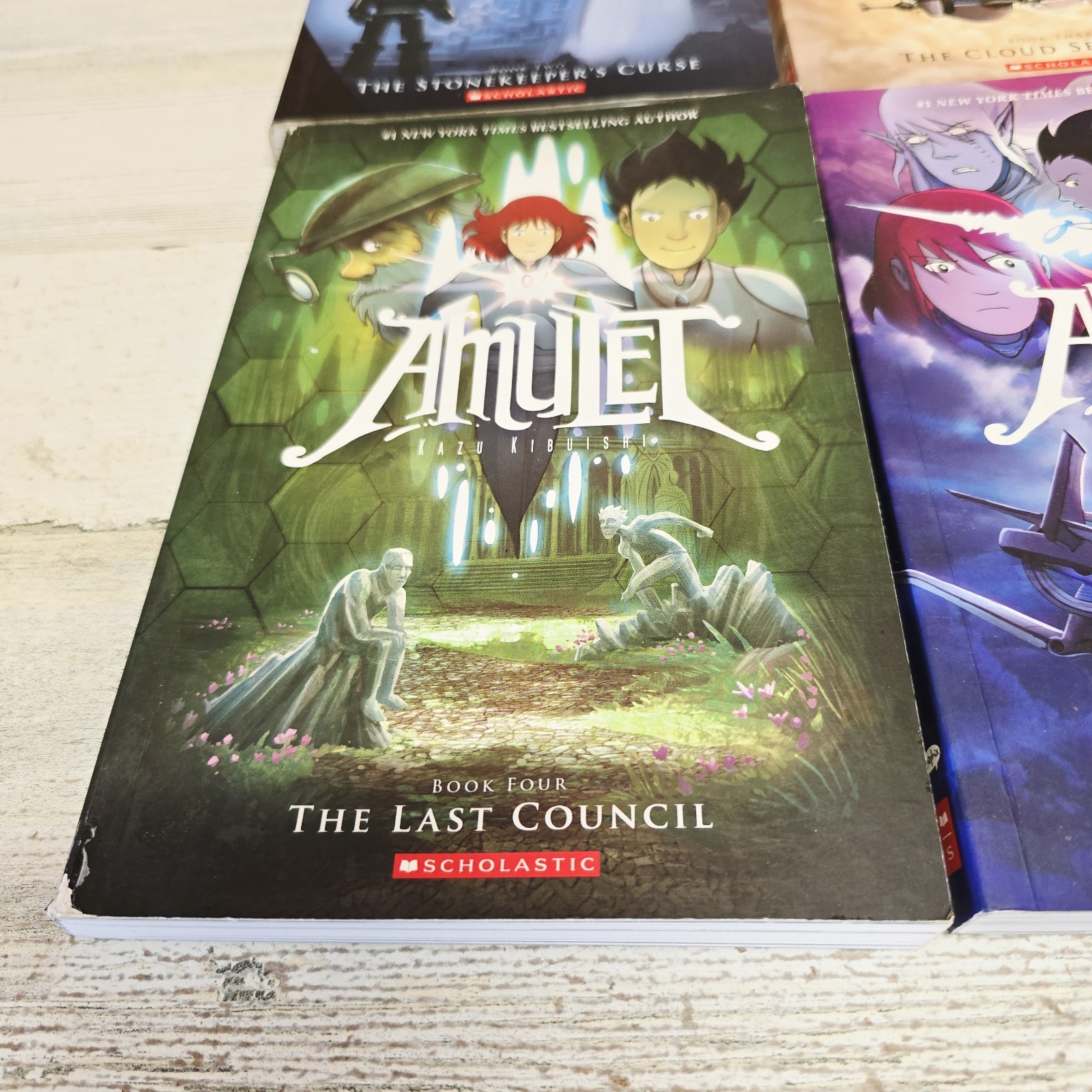 Lot of 5 Amulet Graphic Novels by Kazu Kibuishi Scholastic Books 1 2 3 4 5