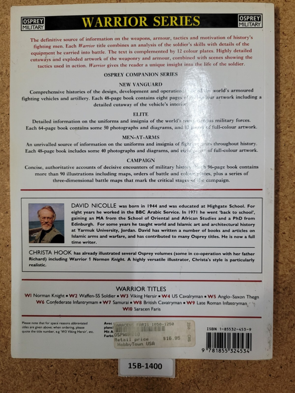 Saracen Faris, 1050-1250 AD ~ David Nicolle OSPREY(Warrior #10)