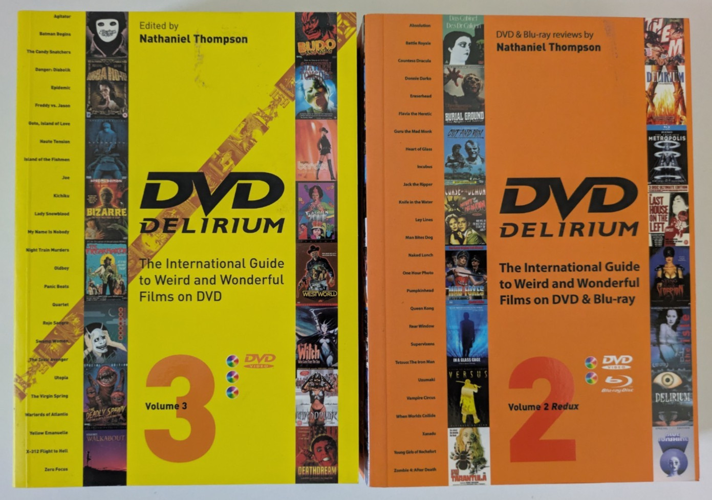 DVD DELIRIUM Nathaniel Thompson FILM GUIDES Volumes 2 & 3 FAB PRESS Horror